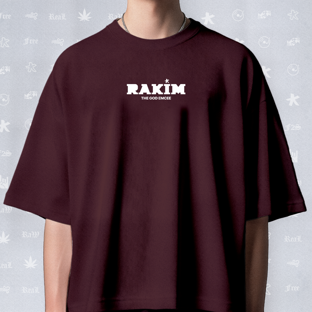 Rakim The God Emcee Unisex Maroon Tee