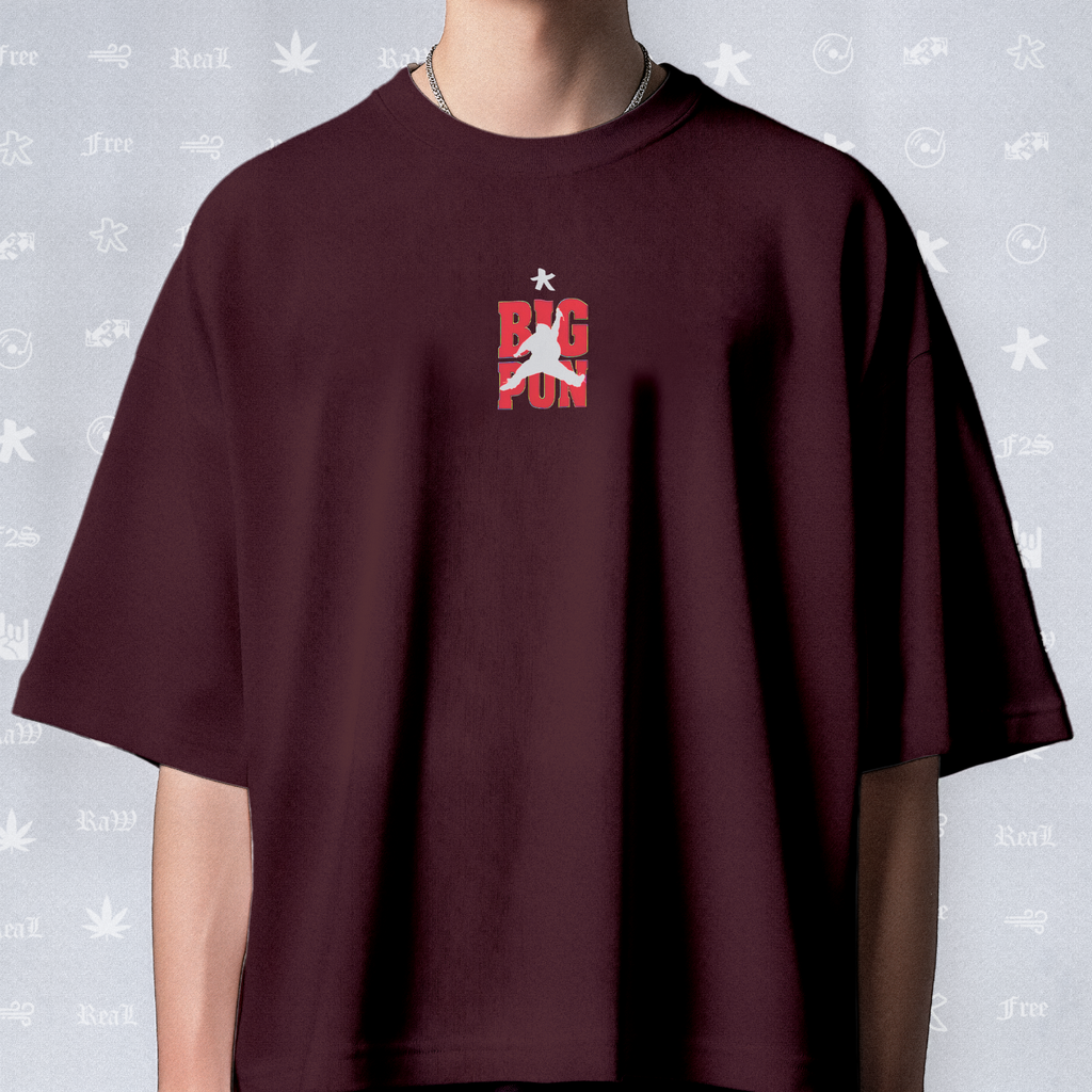 Big Pun Heavyweight Unisex Maroon Tee