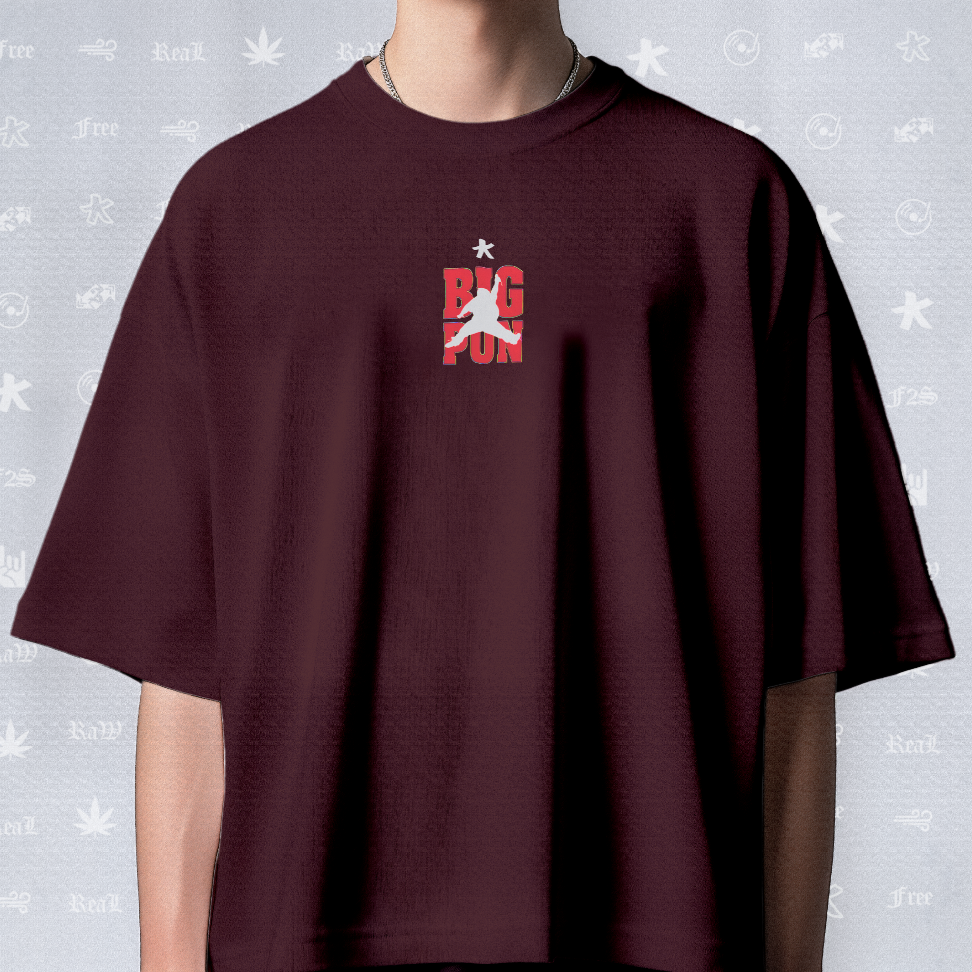 Big Pun Heavyweight Unisex Maroon Tee