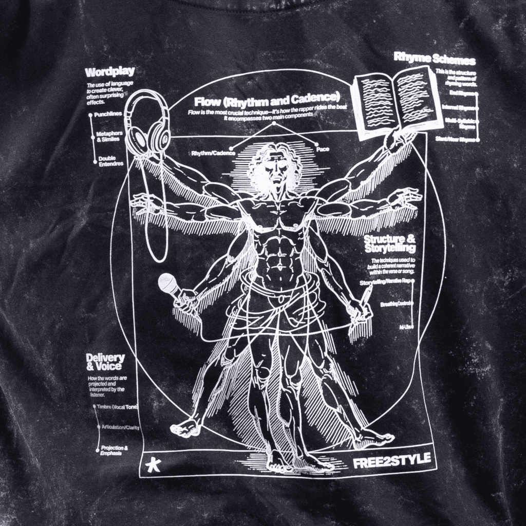 RAP IS ART | Black Tie-Dye Hoodie – Streetwear Hoodie for Hip Hop & Rap Culture | Free2Style