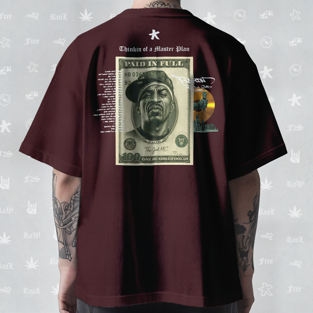 Rakim The God Emcee Unisex Maroon Tee