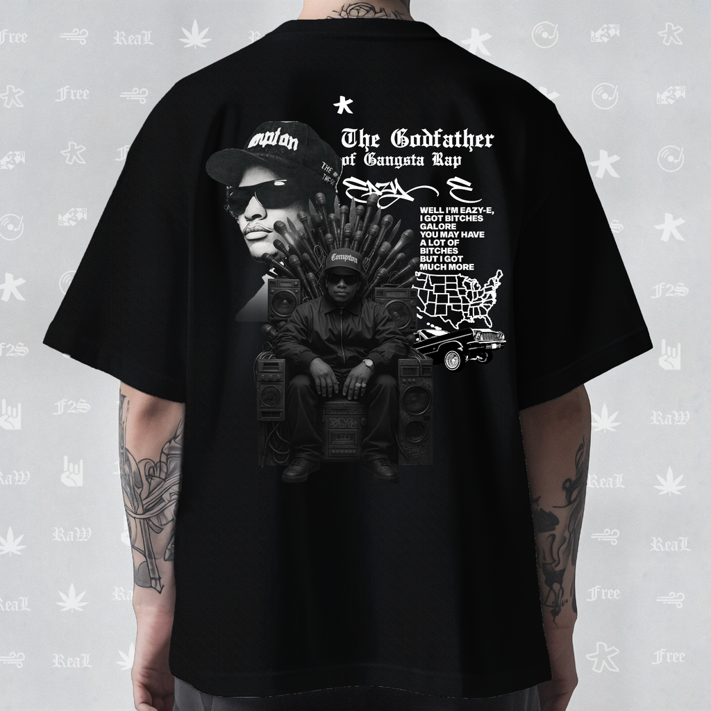 Eazy-E Godfather of Gangsta Rap Unisex Black Tee
