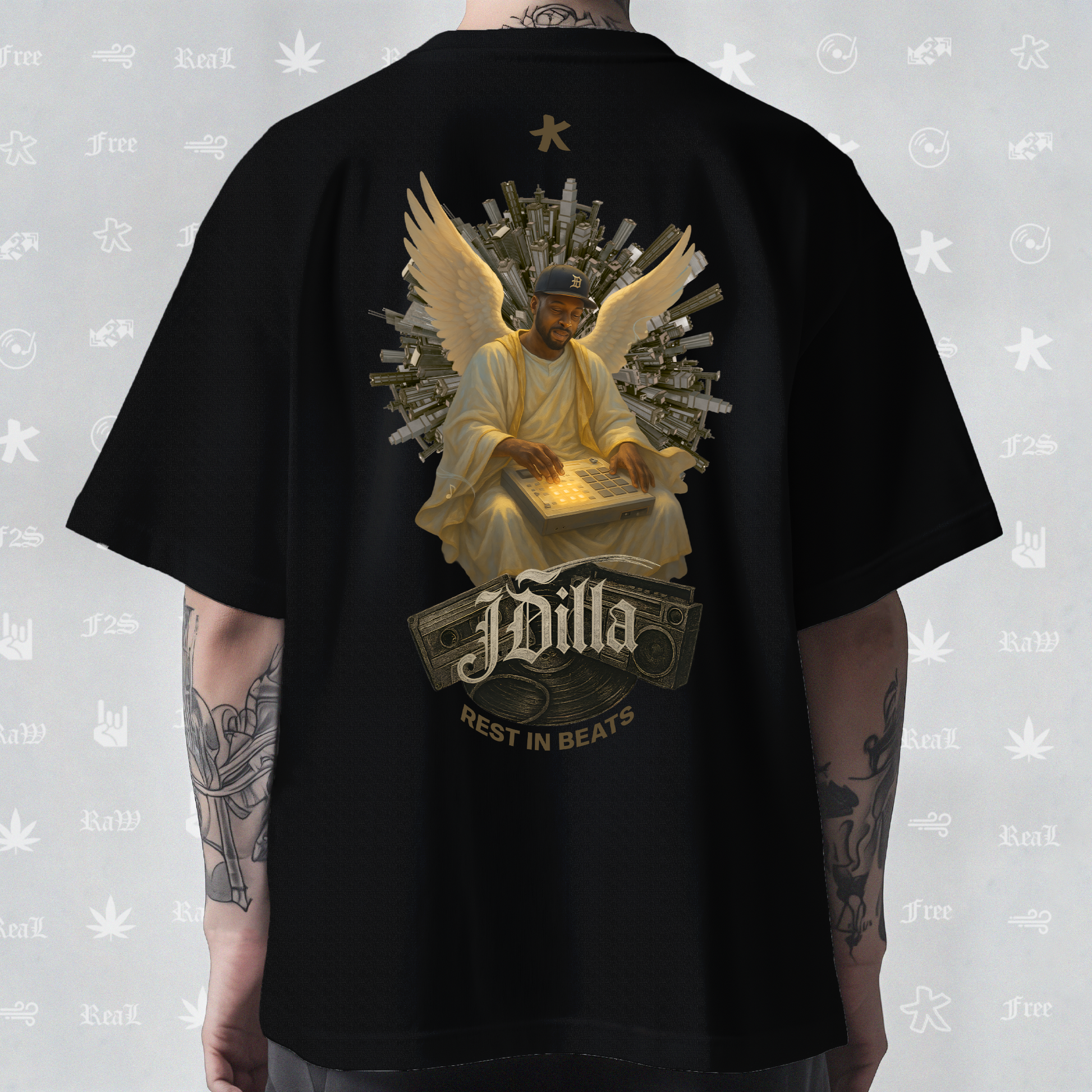 J Dilla Rest In Beats Unisex Black Tee
