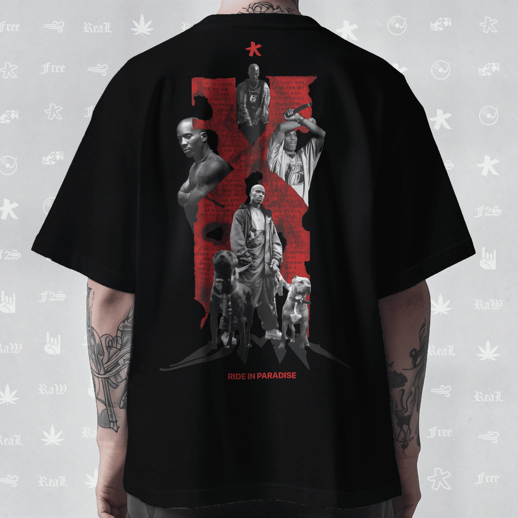 DMX The O.G. Dawg Unisex Black Oversized T-Shirt.