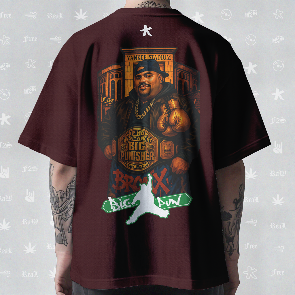 Big Pun Heavyweight Unisex Maroon Tee
