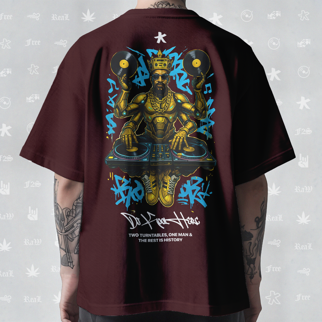 DJ Kool Herc Origins Unisex Maroon Tee