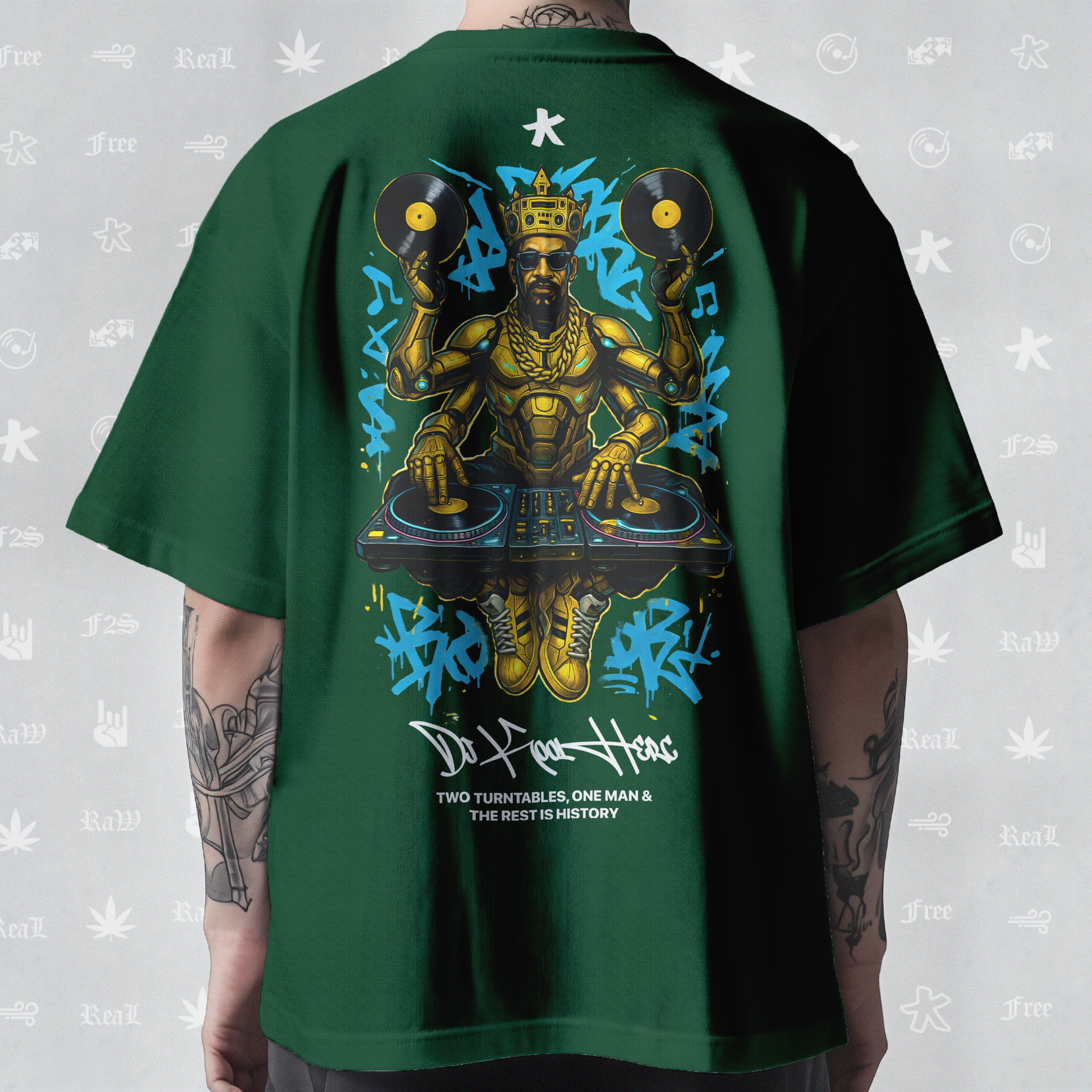DJ Kool Herc Origins Unisex Bottle Green Tee