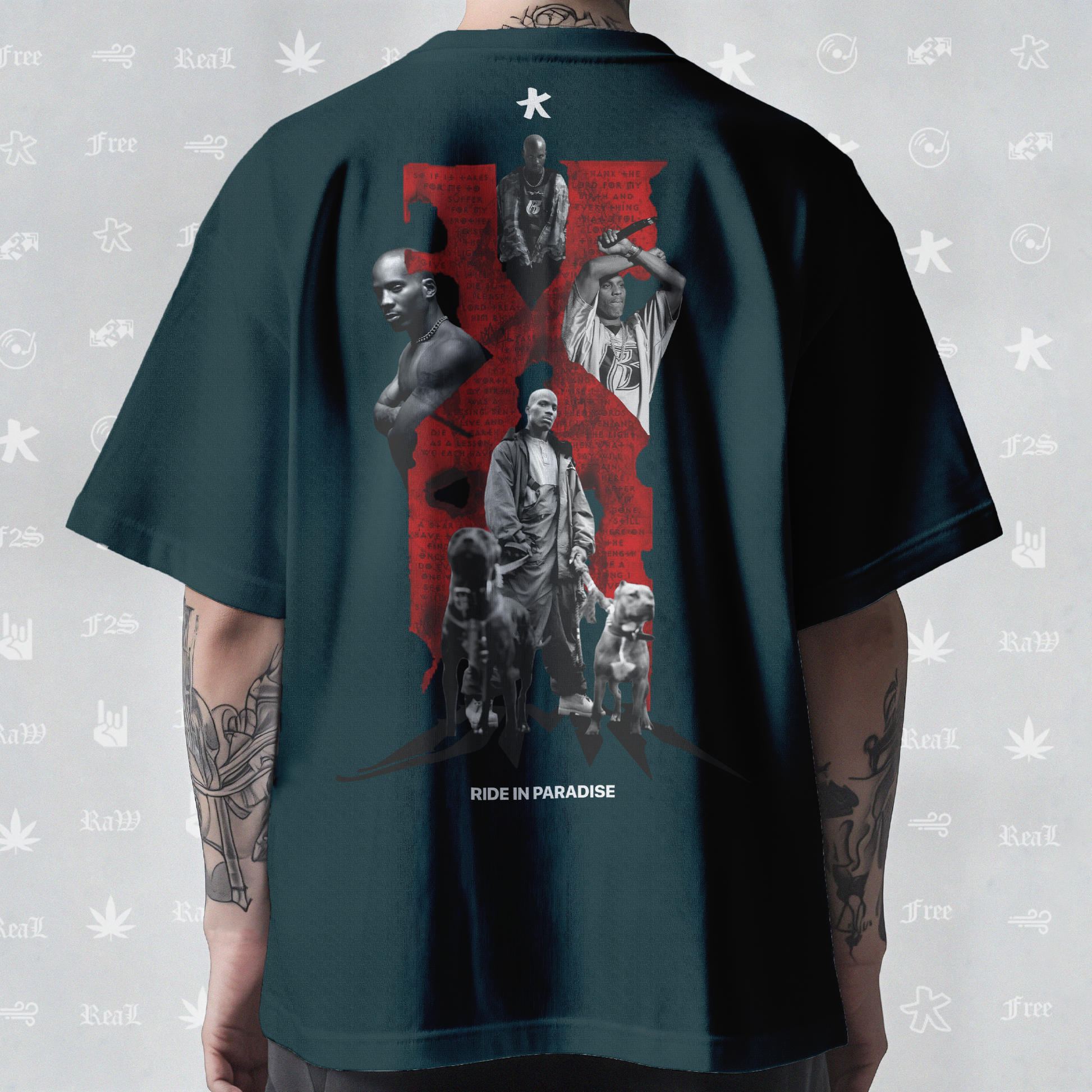 DMX The O.G. Dawg Unisex Petrol Blue Tee