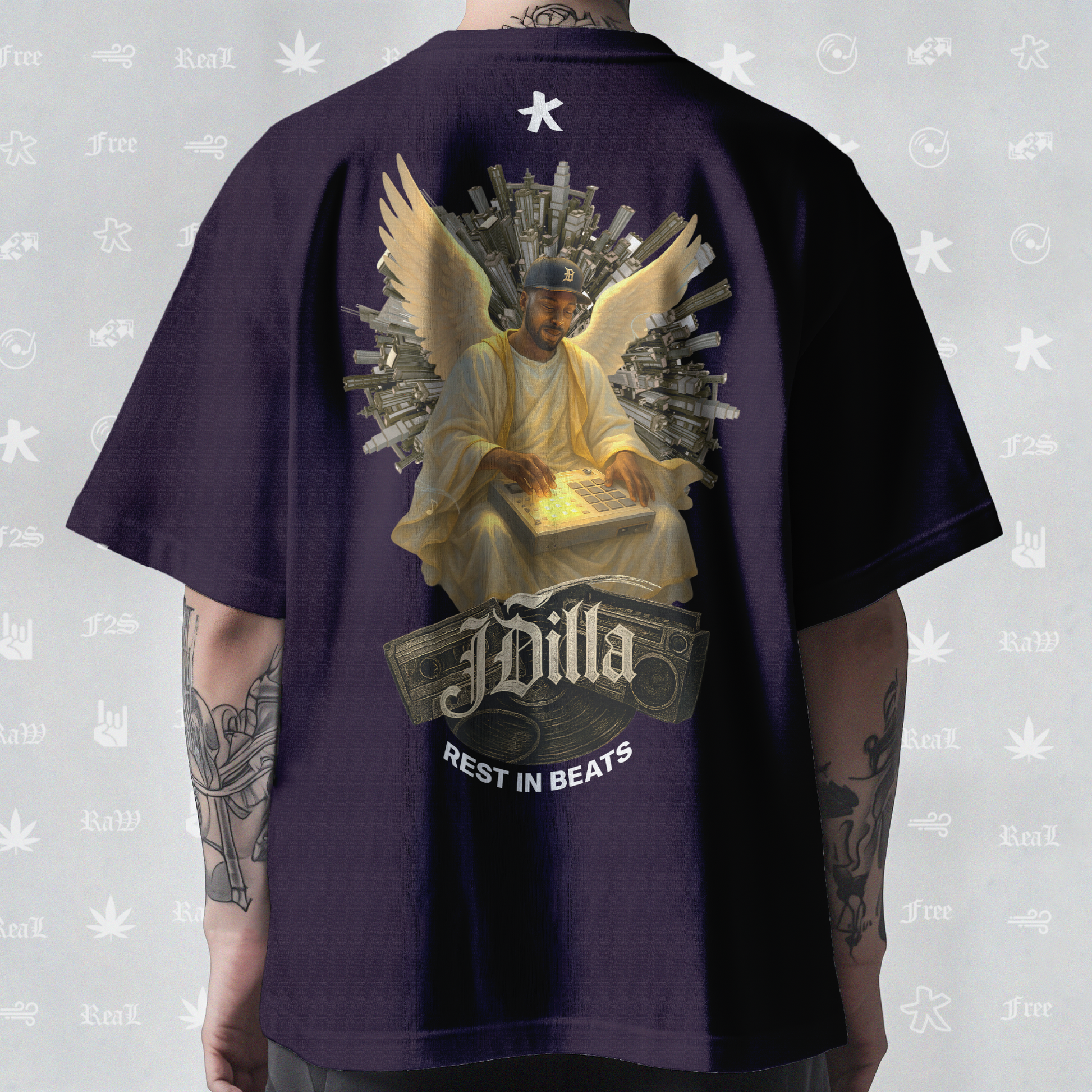 J Dilla Rest In Beats Unisex Purple Tee