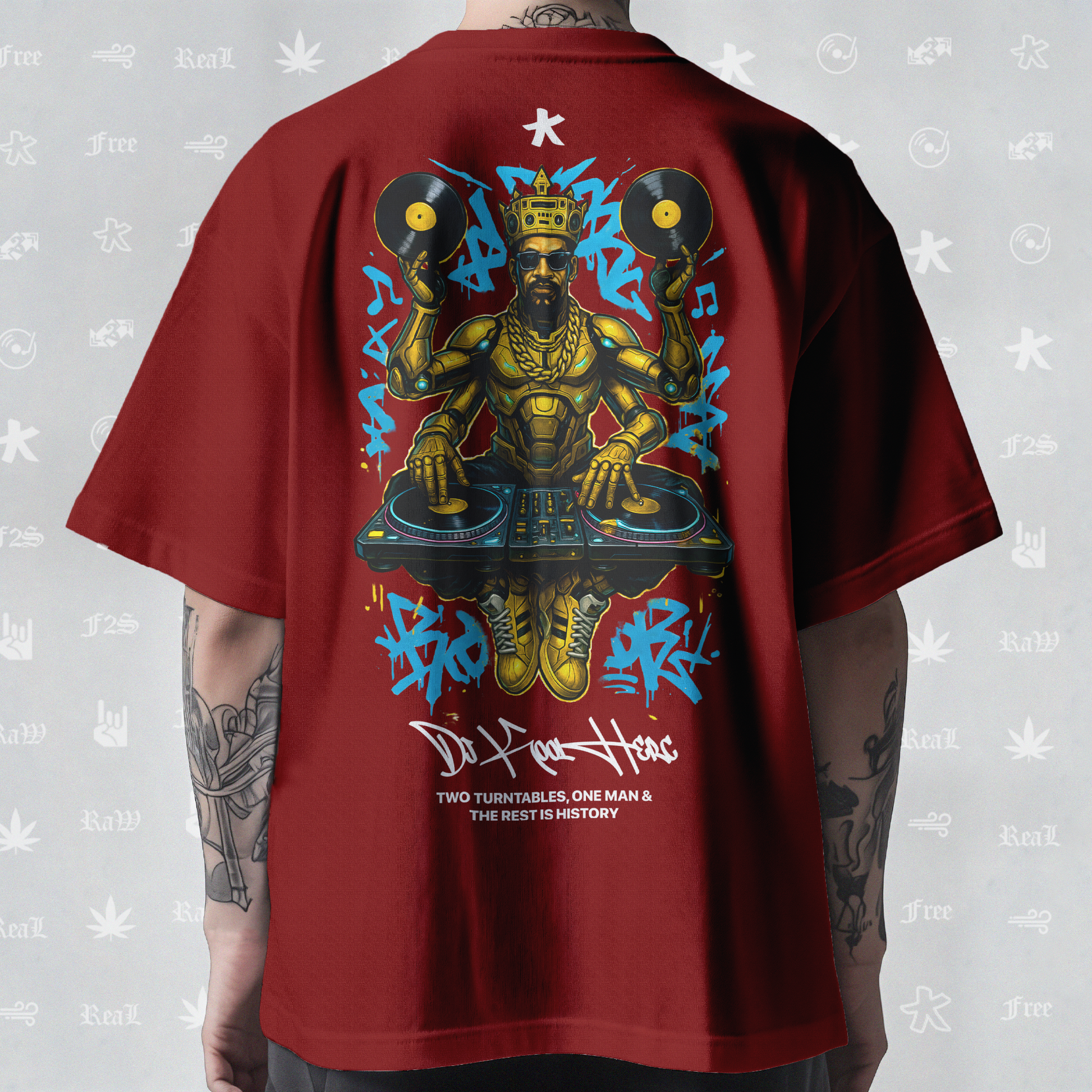 DJ Kool Herc Origins Unisex Red Tee