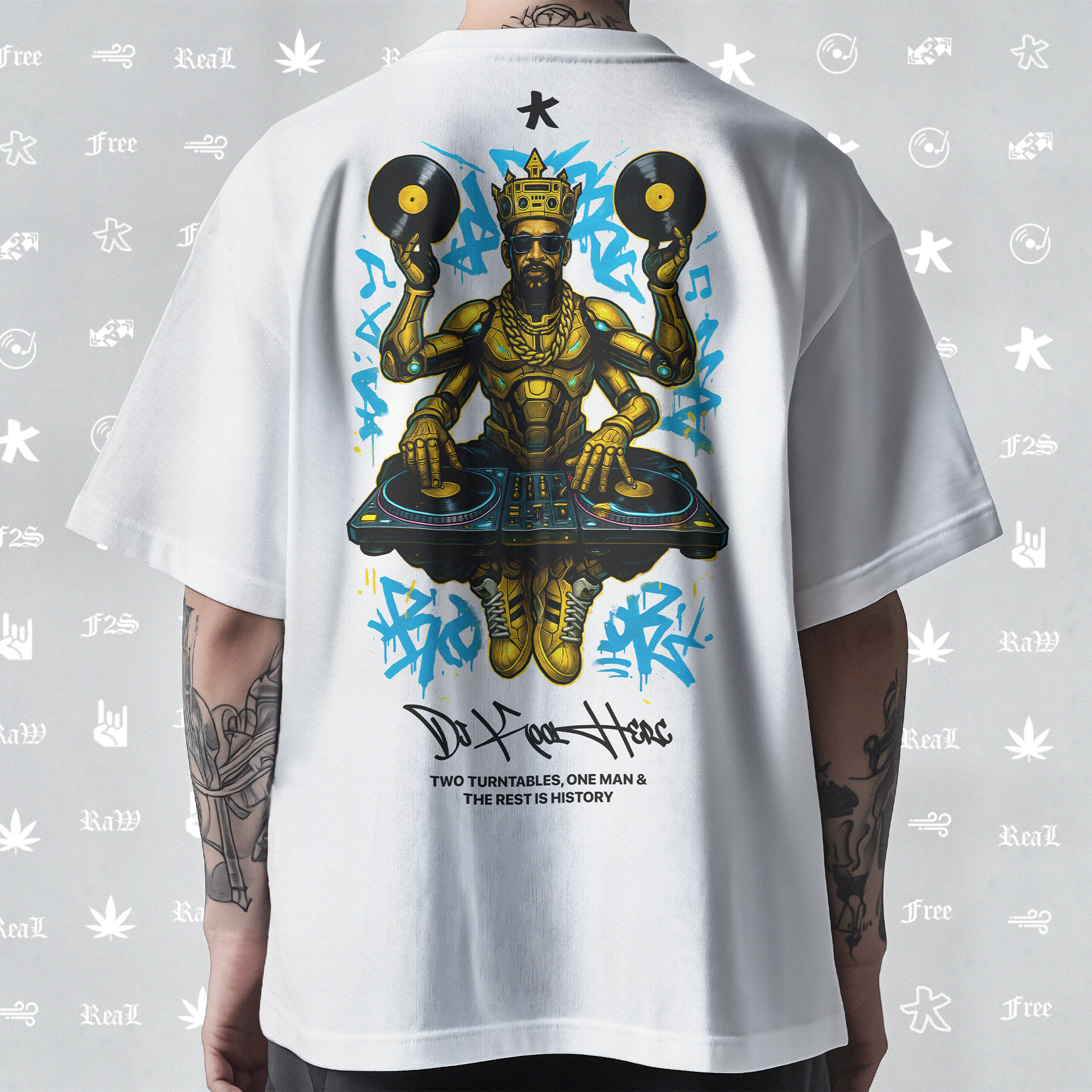 DJ Kool Herc Origins Tee Unisex White Tee