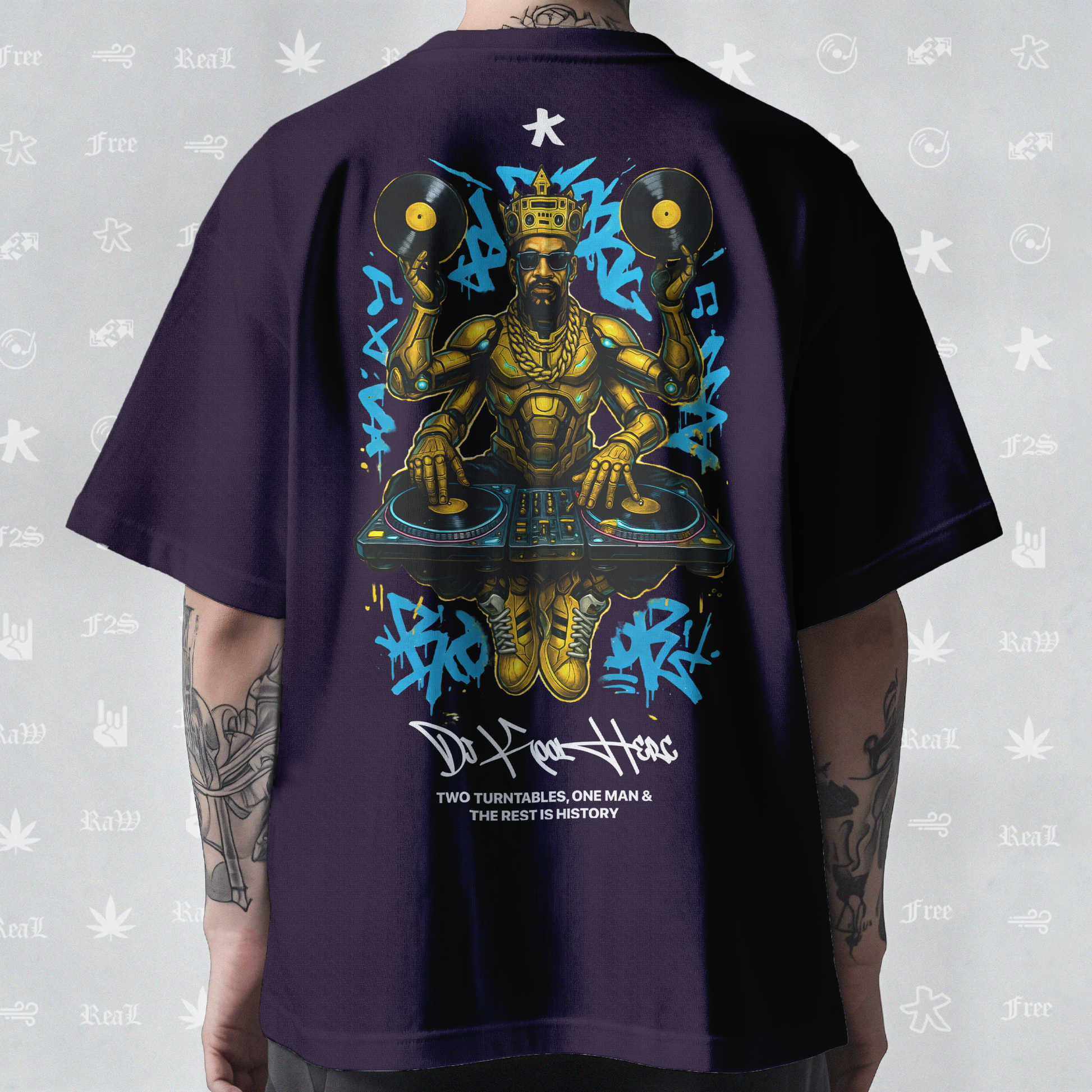 DJ Kool Herc Origins Unisex Purple Tee