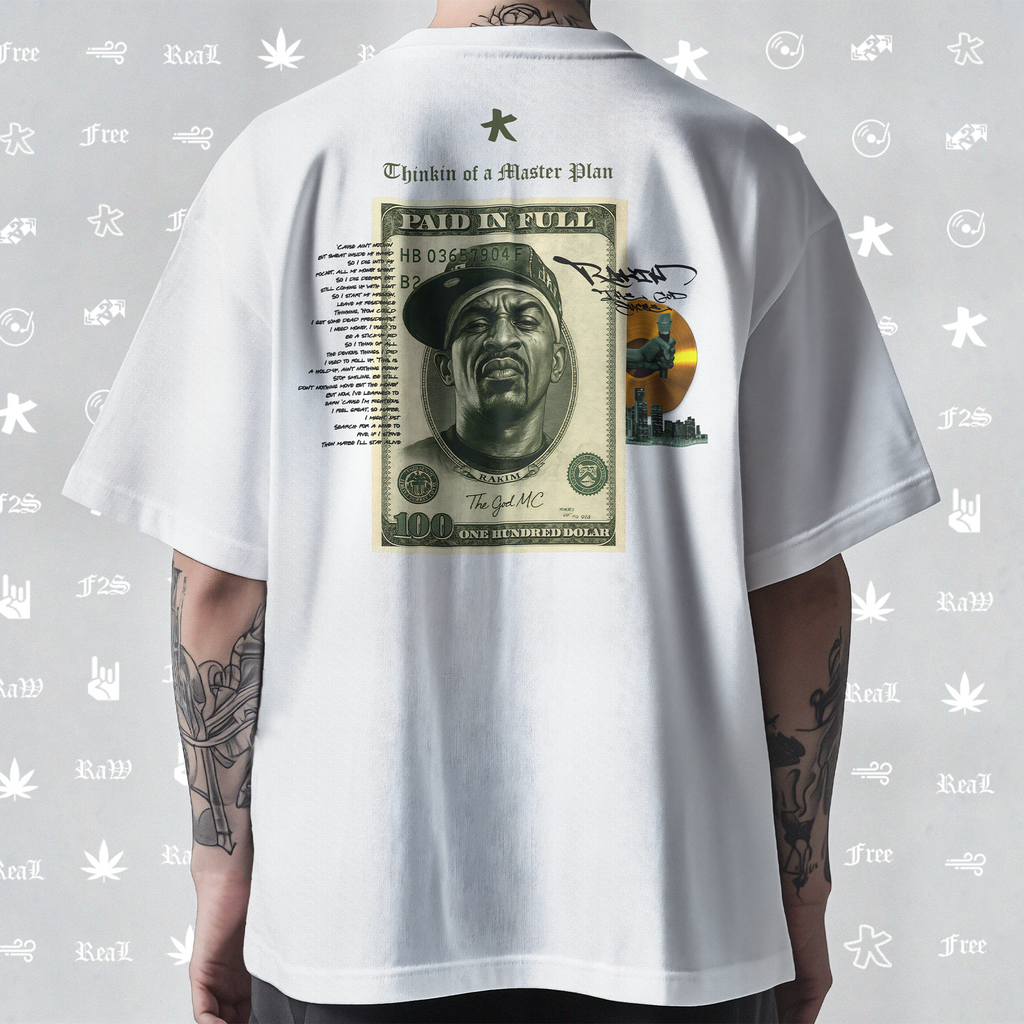Rakim The God Emcee Unisex White Tee