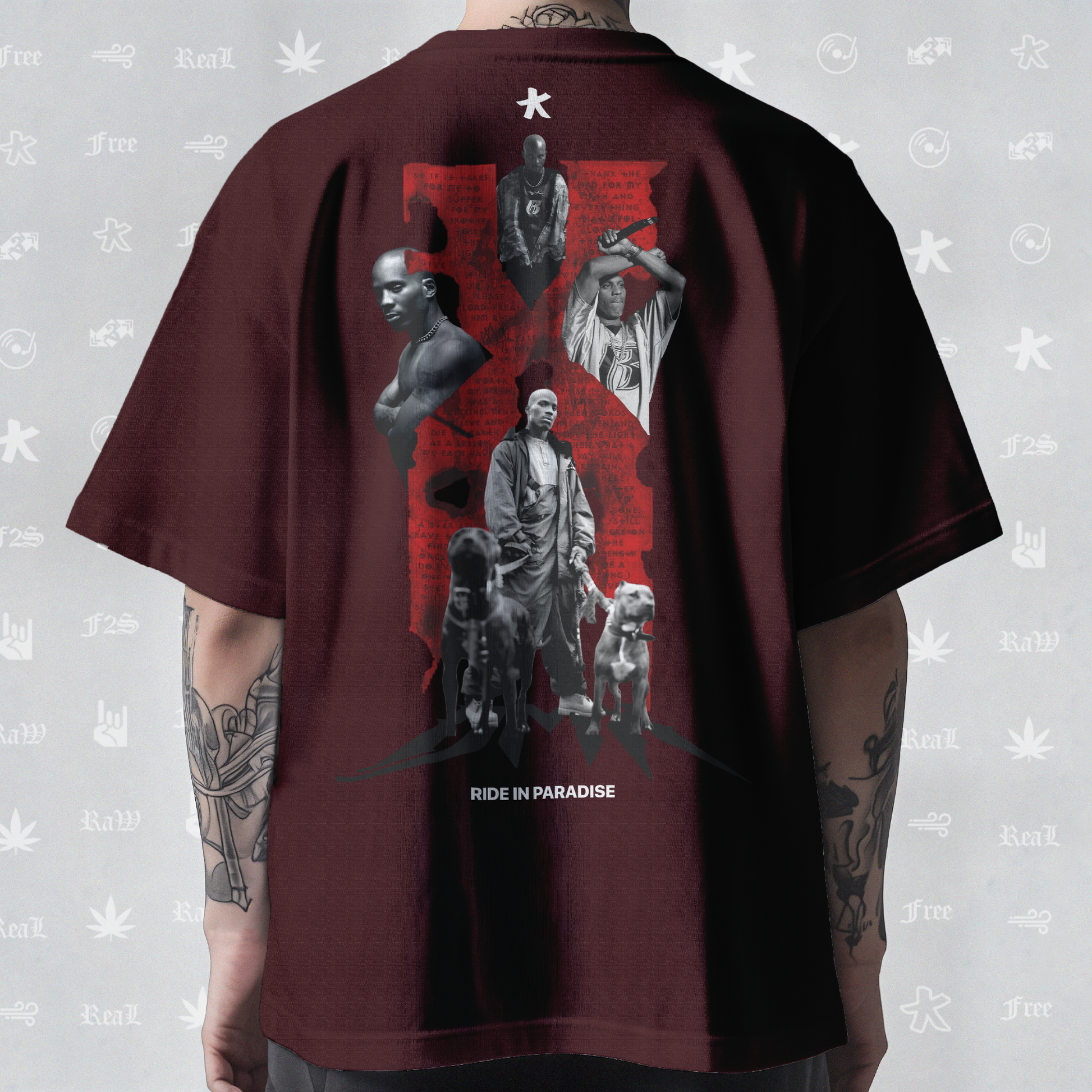 DMX The O.G. Dawg Unisex Maroon Tee