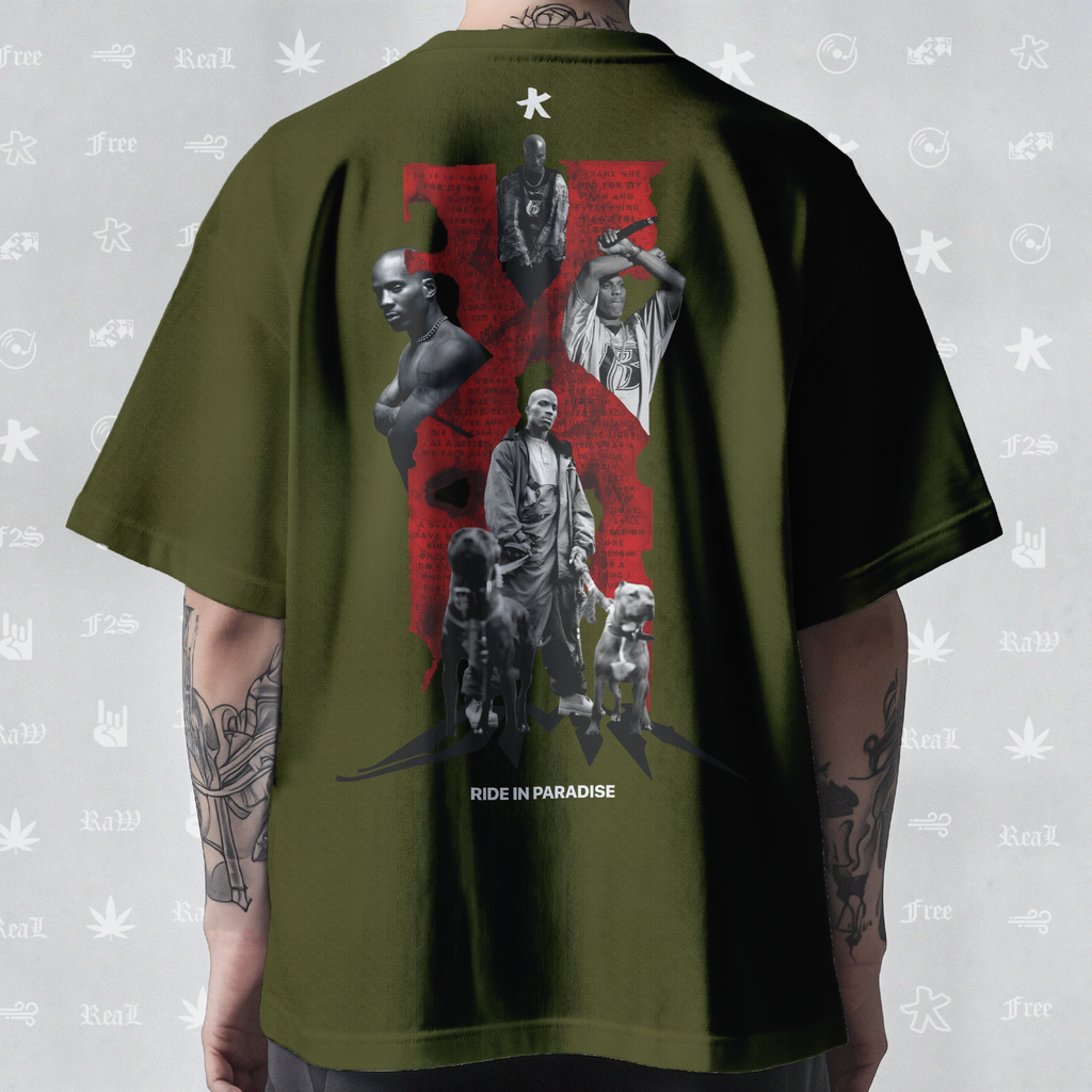 DMX The O.G. Dawg Unisex Olive Green Tee