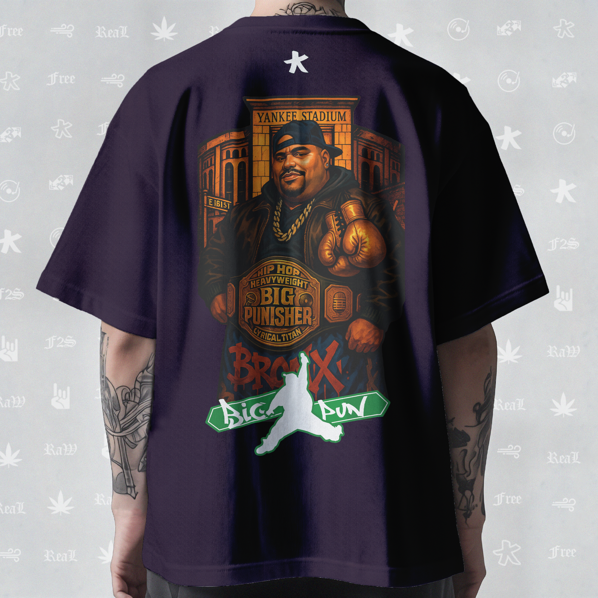 Big Pun Heavyweight Unisex Purple Tee