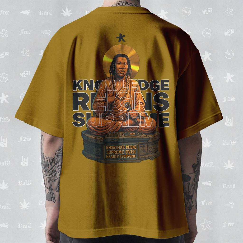 KRS ONE The Teacha Unisex Mustard Tee