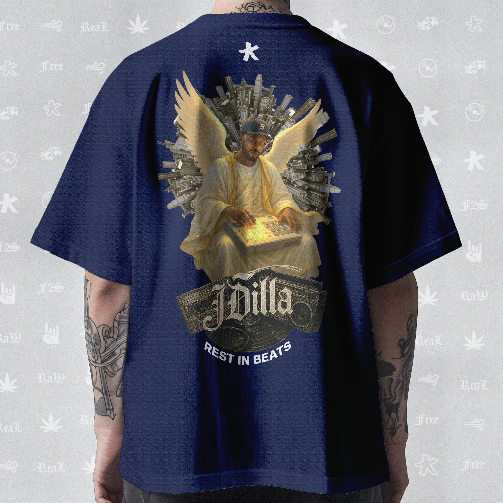 J Dilla Rest In Beats Unisex Royal Blue Tee