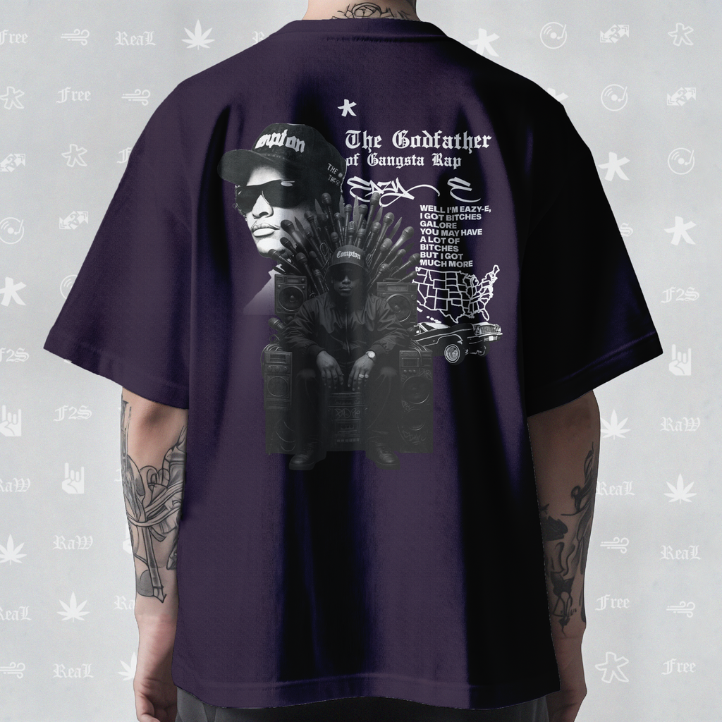 Eazy-E Godfather of Gangsta Rap Unisex Purple Tee