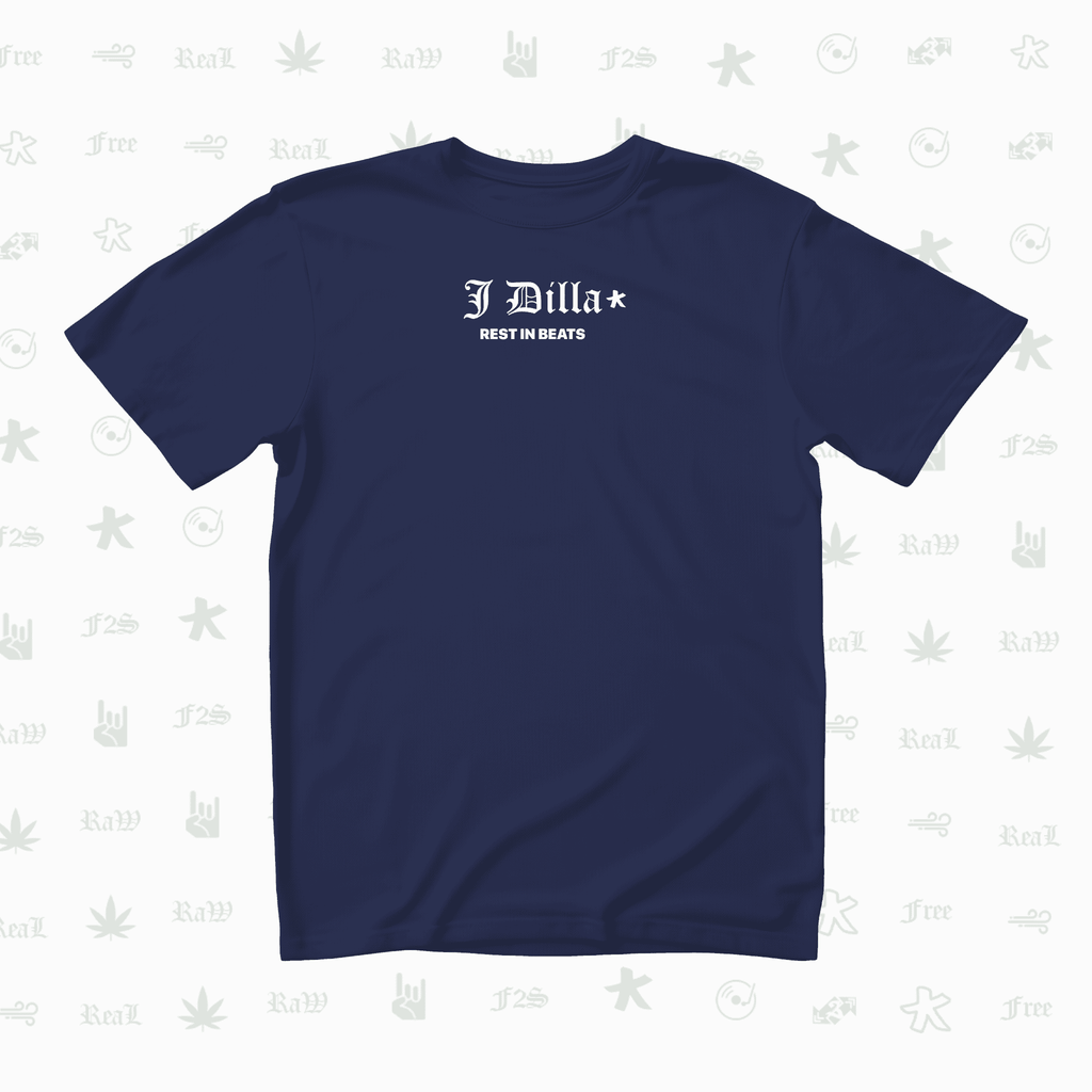 J Dilla Rest In Beats Unisex Royal Blue Oversized T-Shirt.