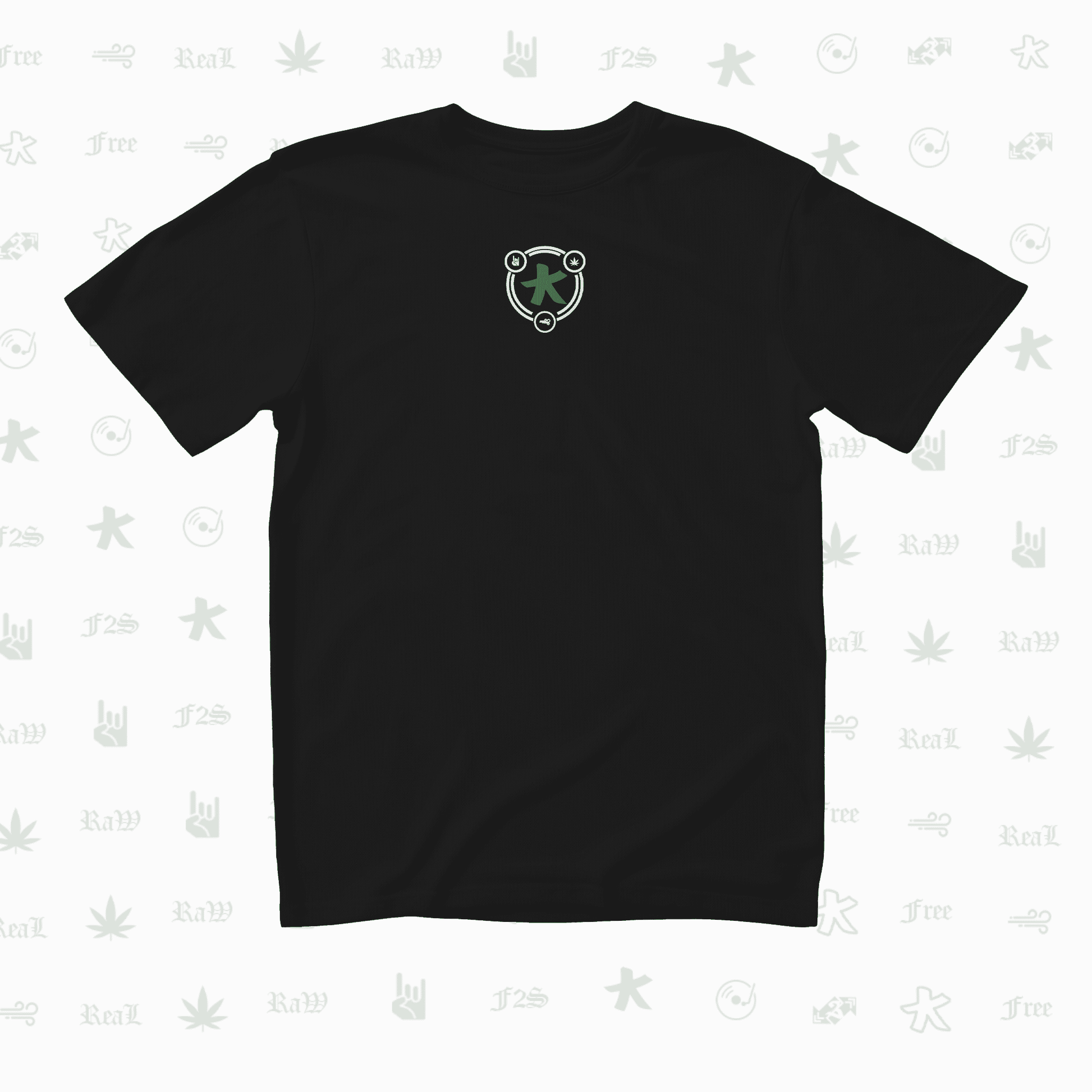 F2S Original RRF Black Unisex Oversized T-Shirt.