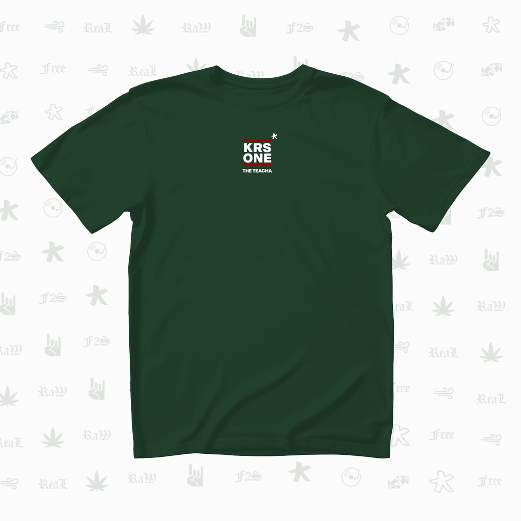 KRS ONE The Teacha Unisex Bottle Green Oversized T-Shirt.