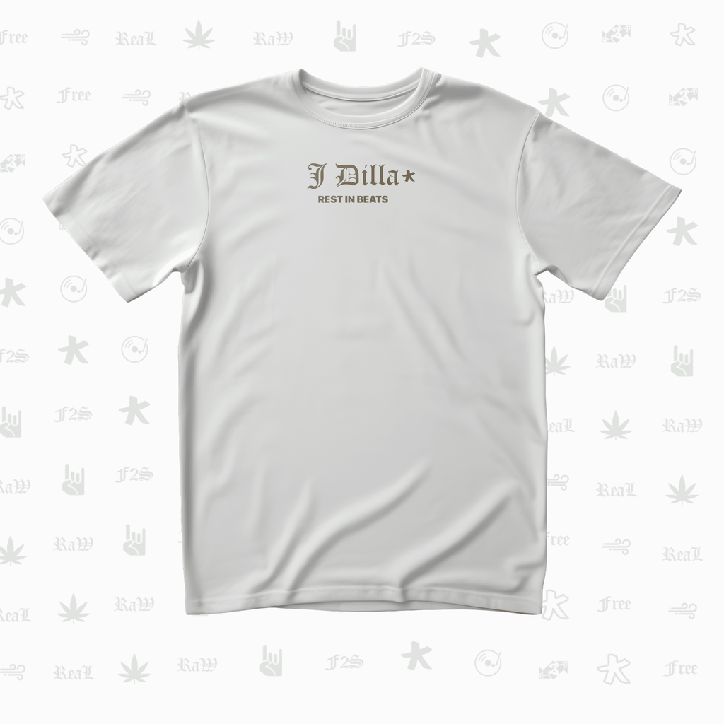 J Dilla Rest In Beats Unisex White Oversized T-Shirt.