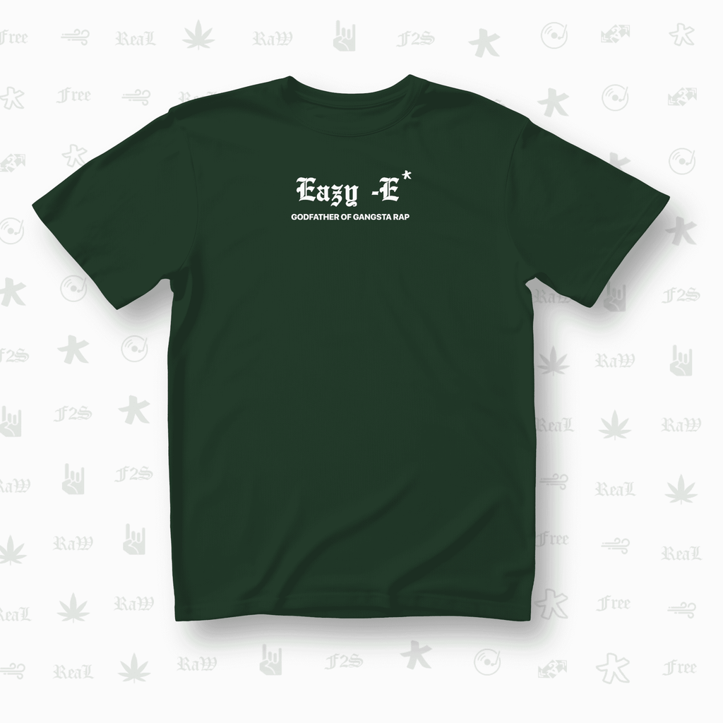 Eazy-E Godfather of Gangsta Rap Unisex Bottle Green Oversized T-Shirt.