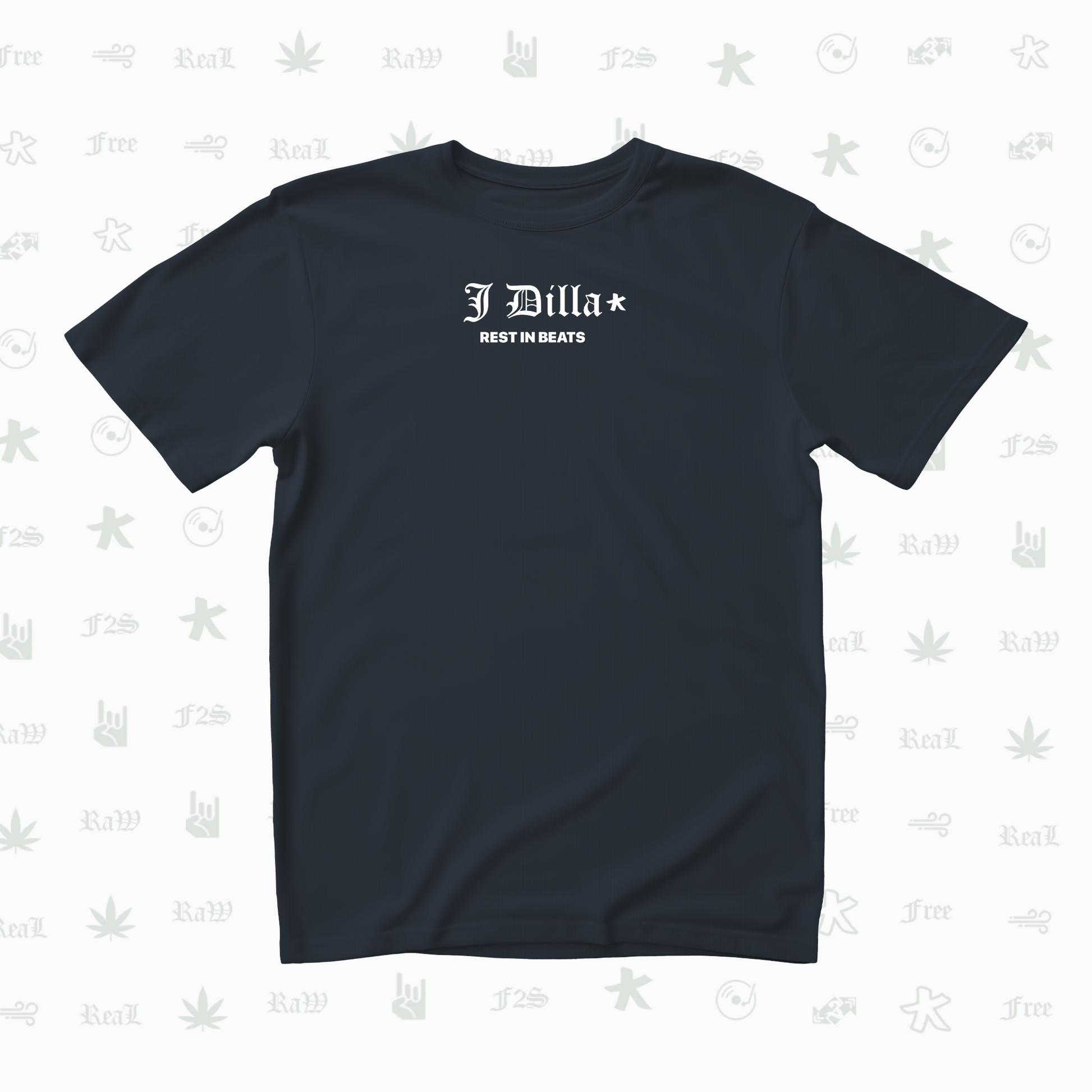J Dilla Rest In Beats Unisex Navy Blue Tee