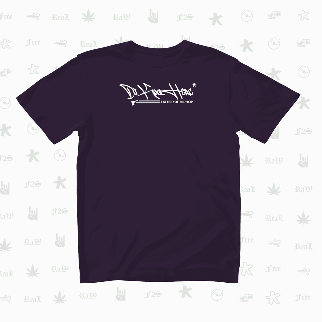 DJ Kool Herc Origins Unisex Purple Oversized T-Shirt.
