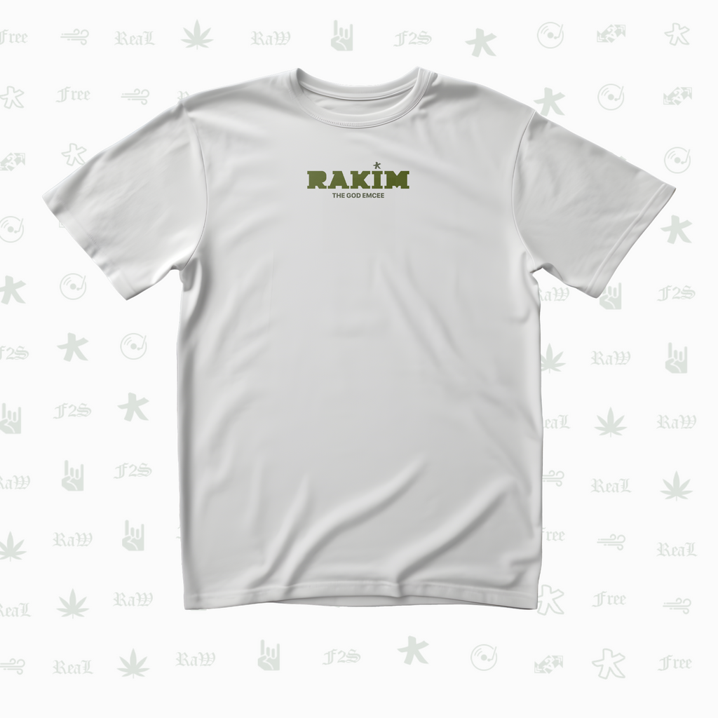 Rakim The God Emcee Unisex White Tee