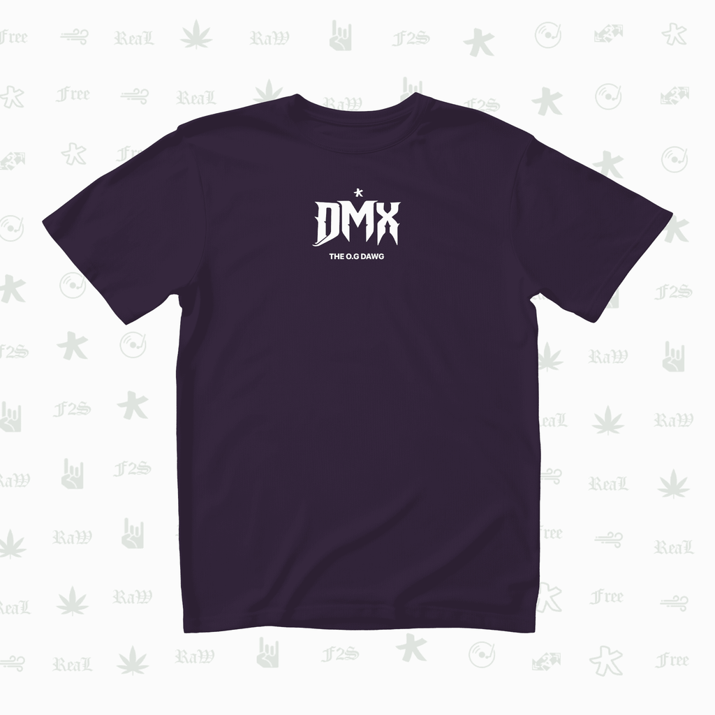 DMX The O.G. Dawg Unisex Purple Oversized T-Shirt.