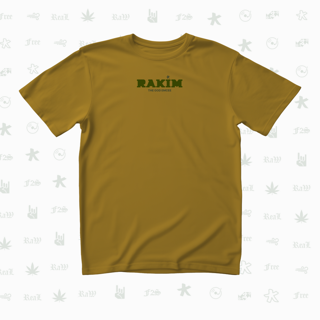 Rakim The God Emcee Unisex Mustard Tee