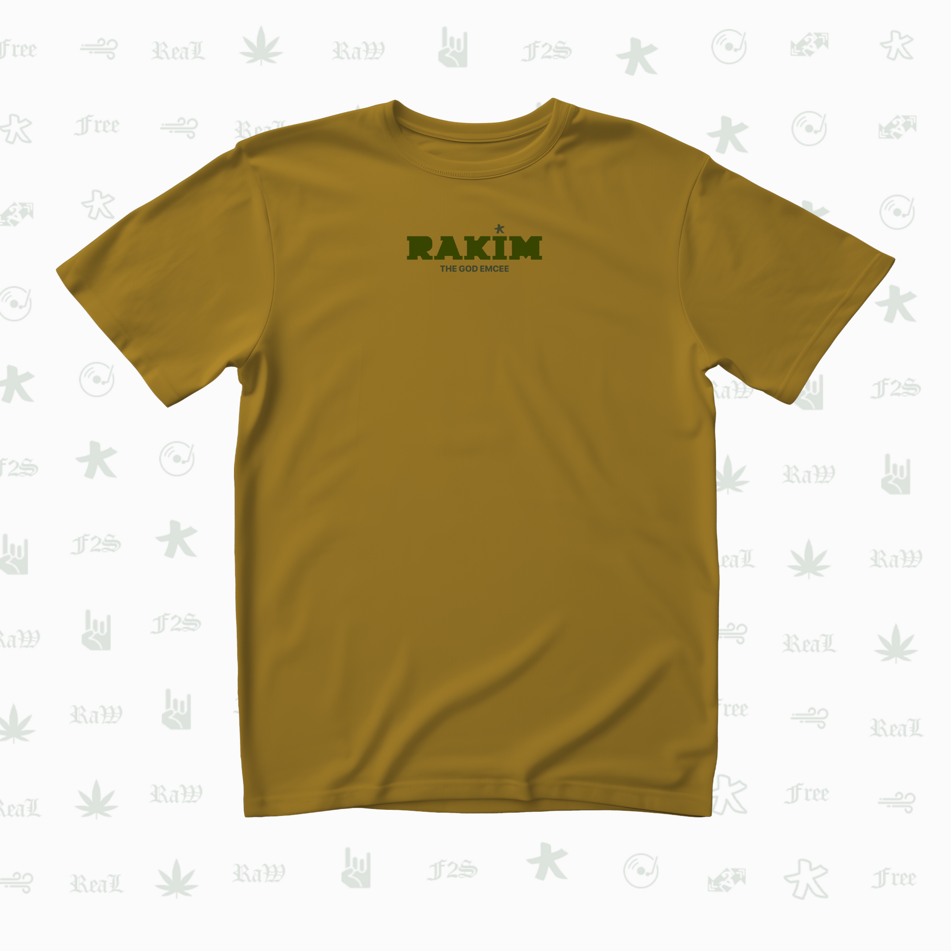 Rakim The God Emcee Unisex Mustard Tee