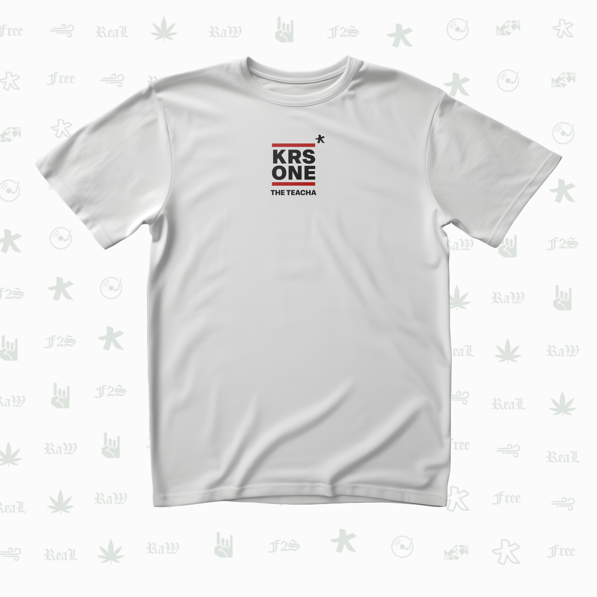 KRS ONE The Teacha Unisex White Tee