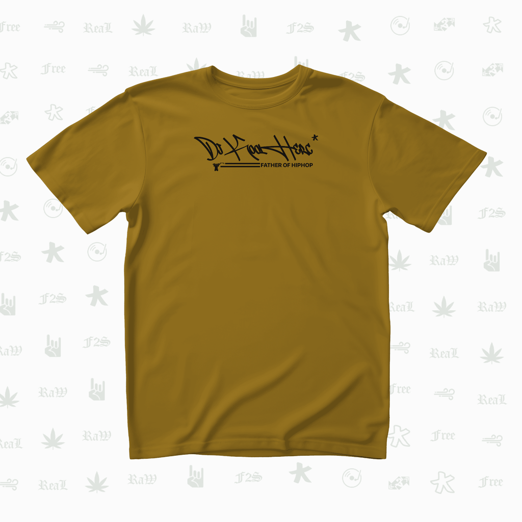 DJ Kool Herc Origins Unisex Mustard Oversized T-Shirt.