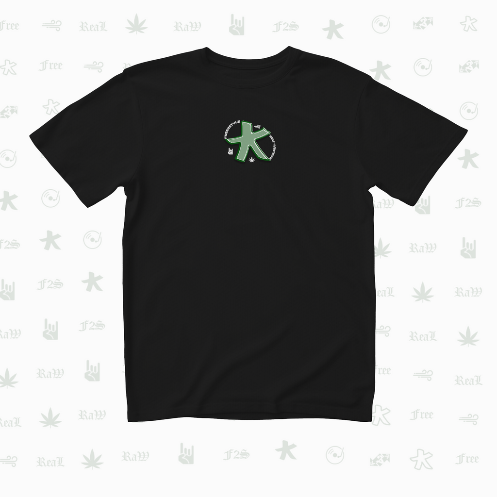 F2S Original Star Logo Black Tee Unisex