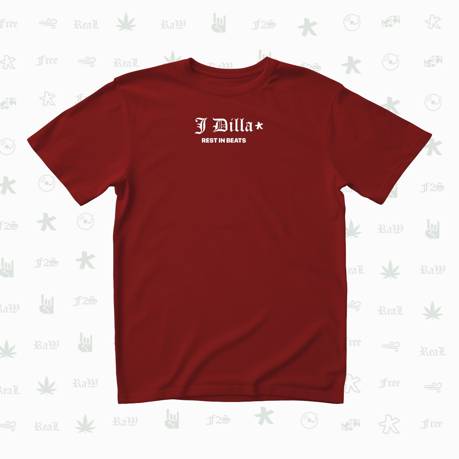J Dilla Rest In Beats Unisex Red Tee