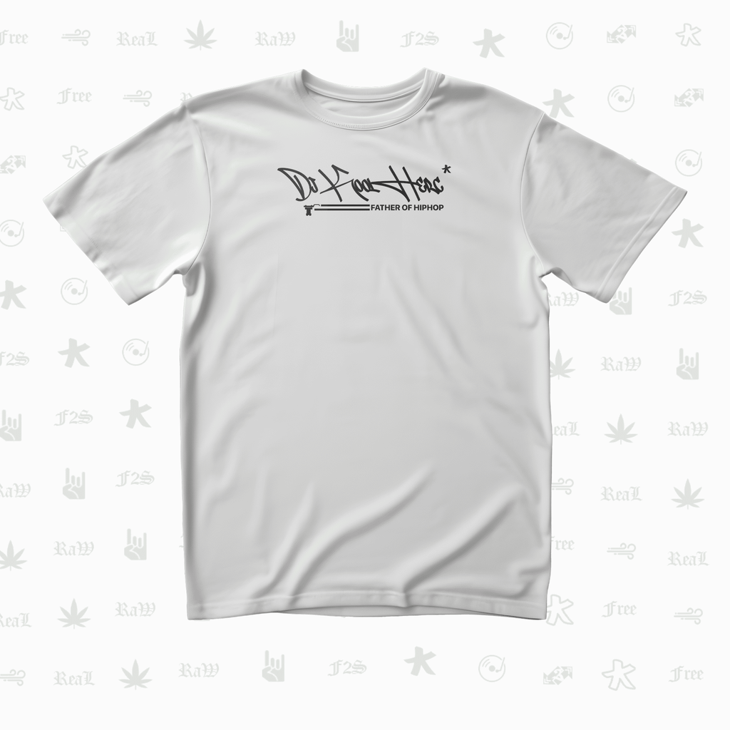 DJ Kool Herc Origins Tee Unisex White Oversized T-Shirt.