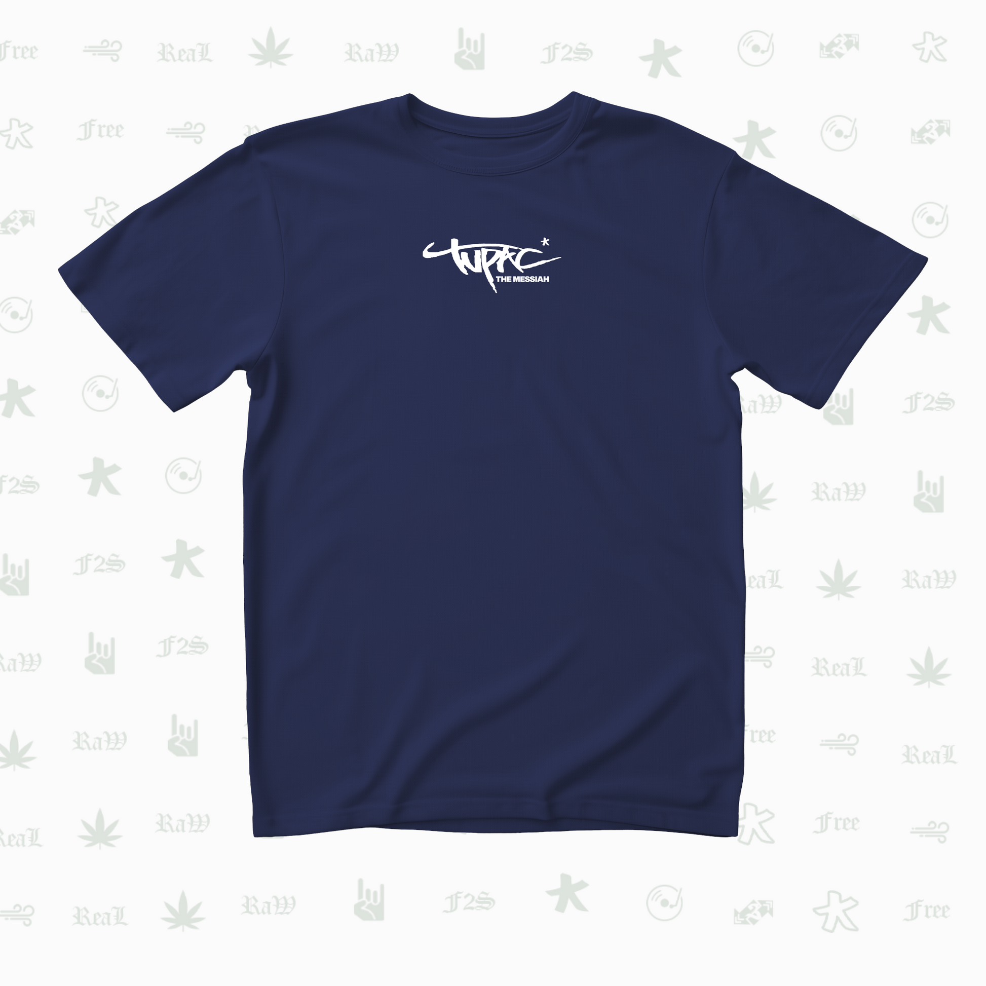 Tupac The Messiah Unisex Royal Blue Oversized Tee