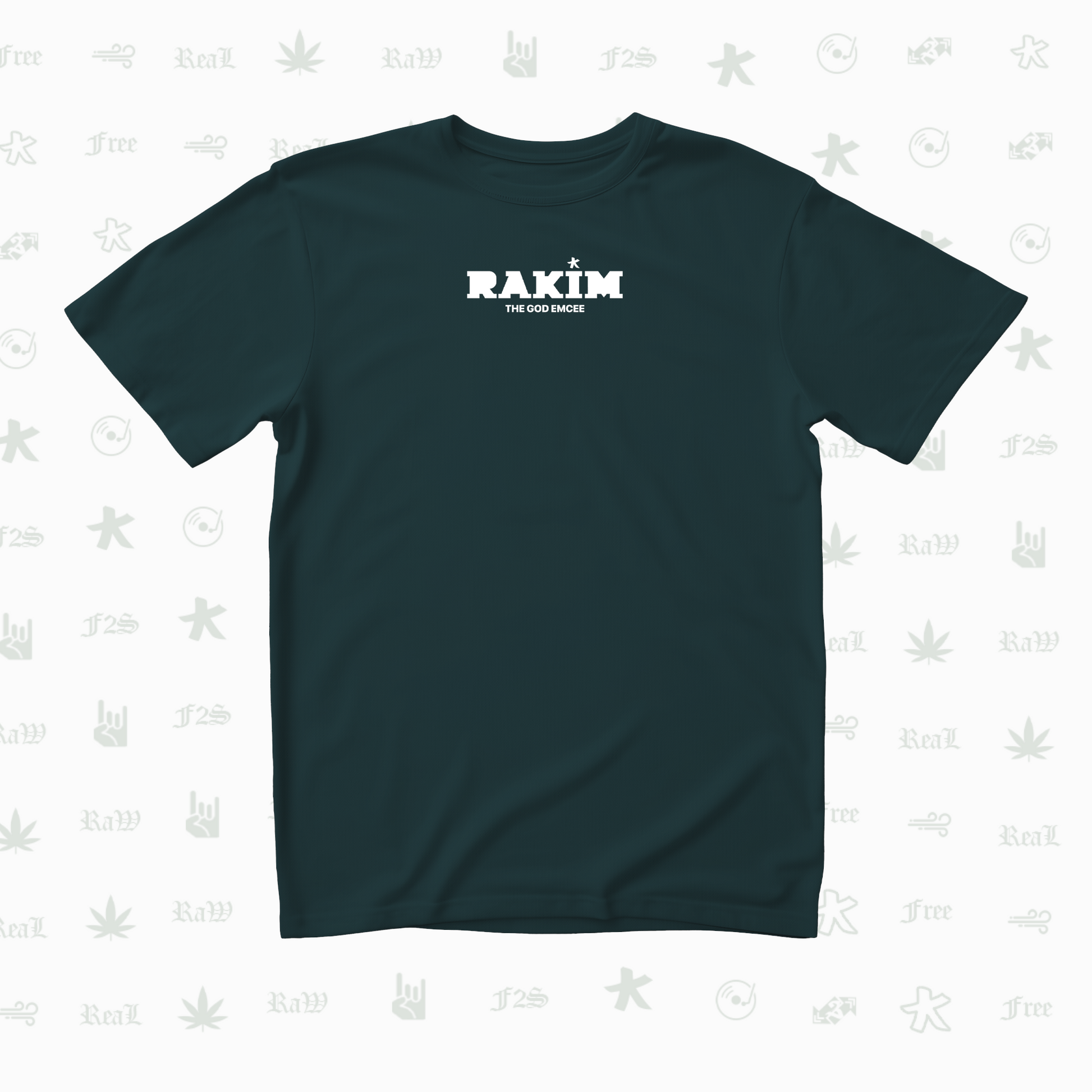 Rakim The God Emcee Unisex Petrol Blue Tee