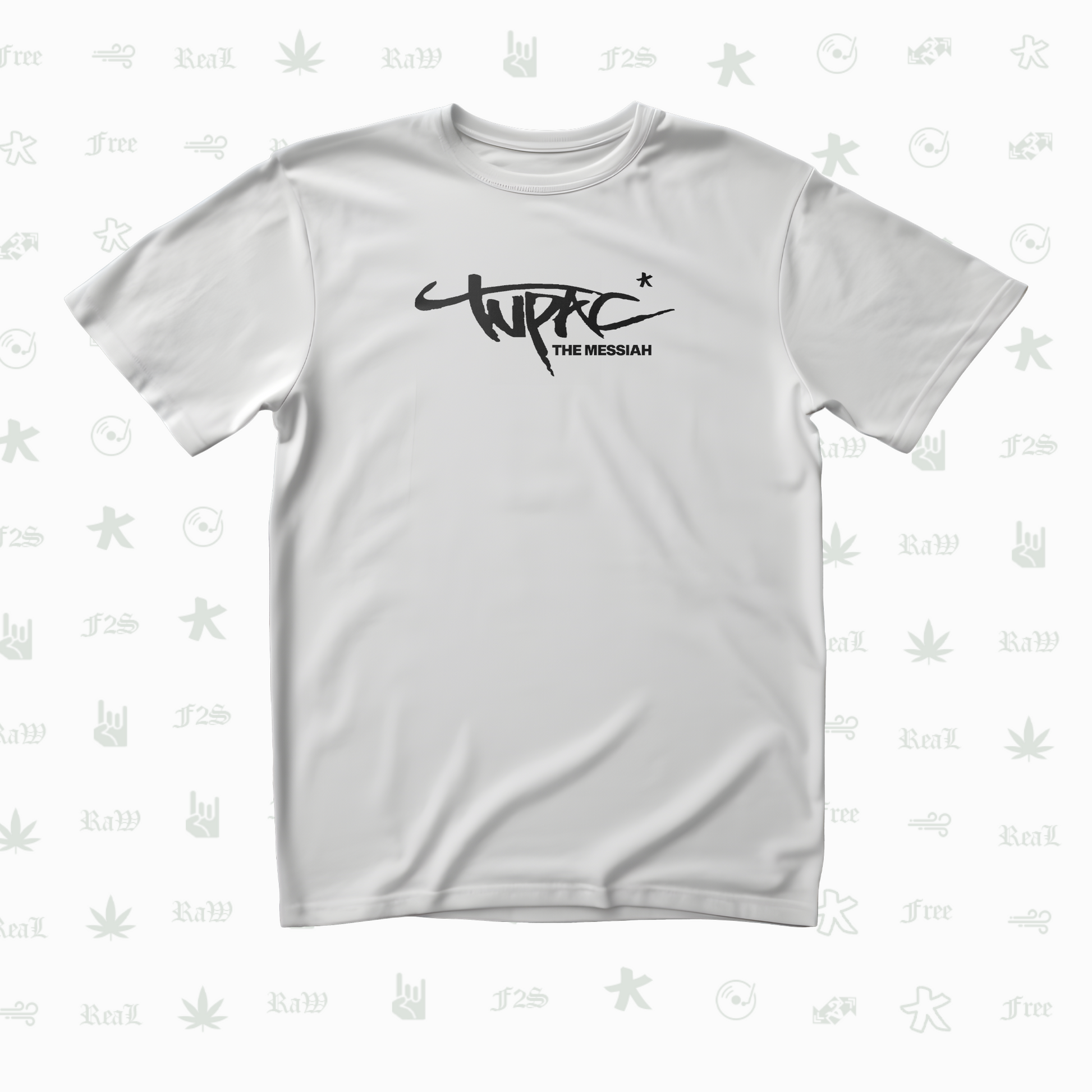 Tupac The Messiah Unisex White Oversized Tee
