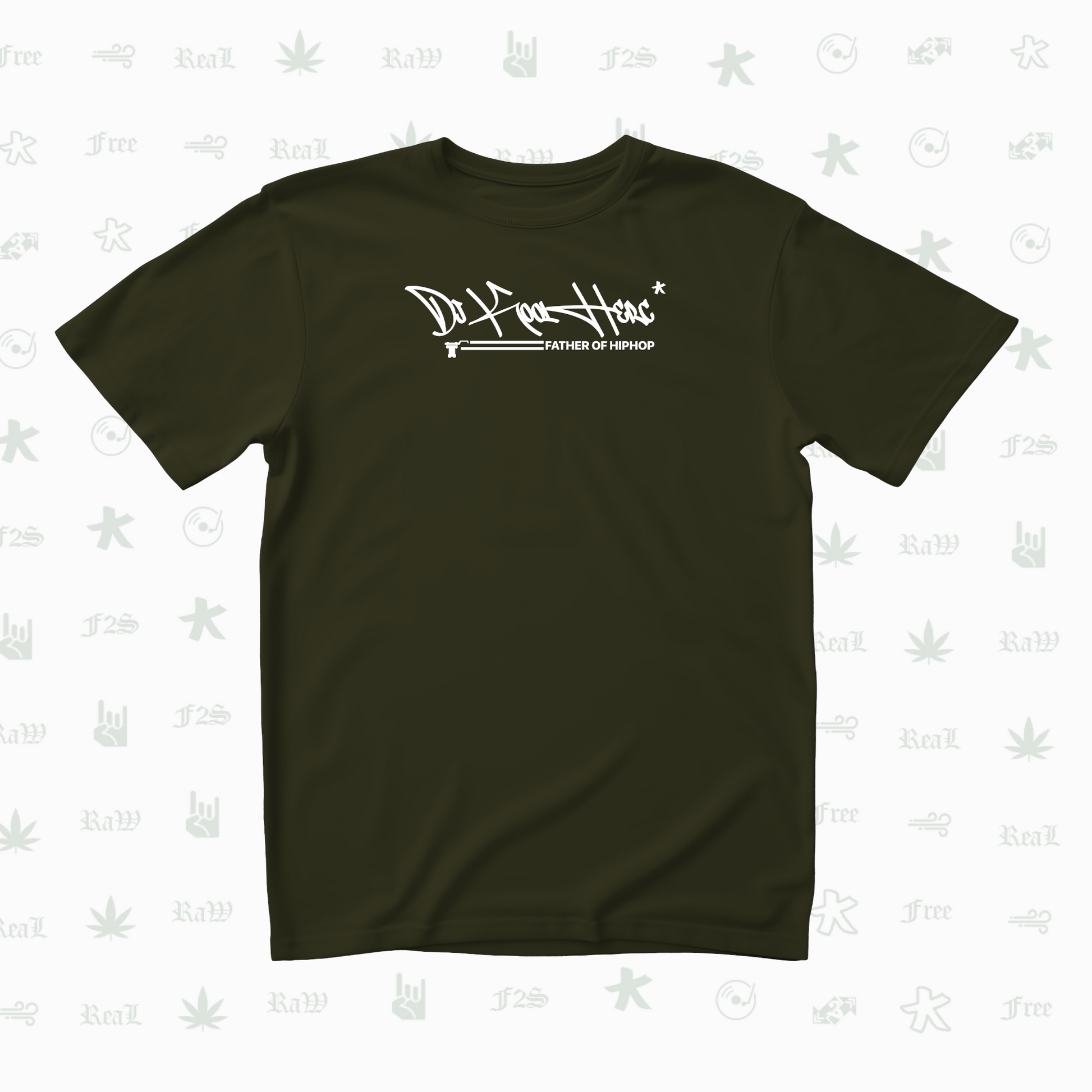 DJ Kool Herc Origins Unisex Olive Green Tee