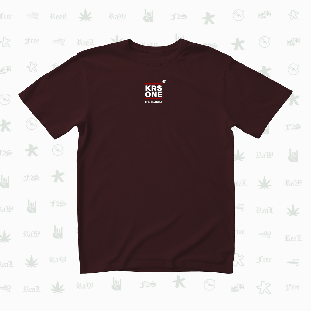 KRS ONE The Teacha Unisex Maroon Tee