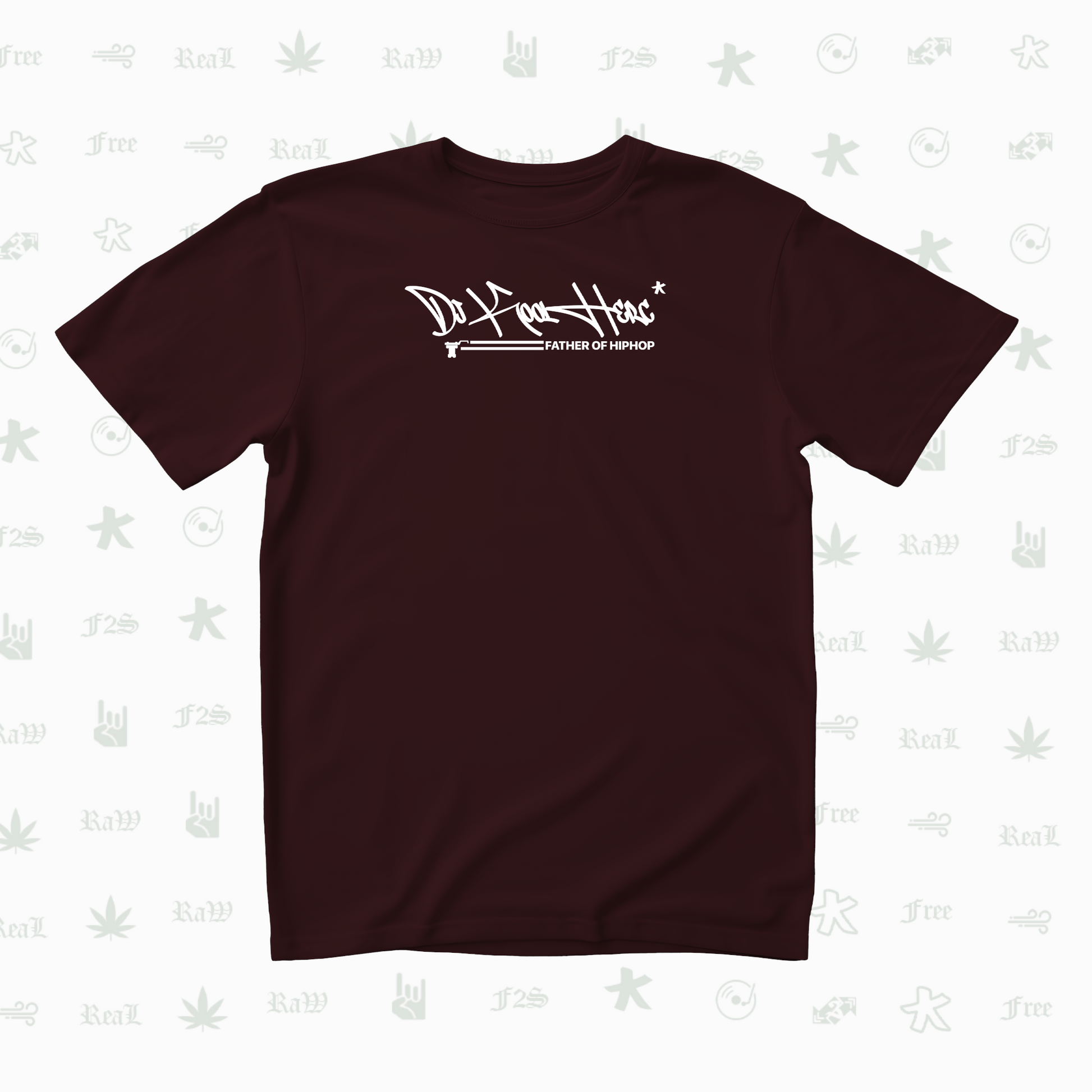 DJ Kool Herc Origins Unisex Maroon Tee