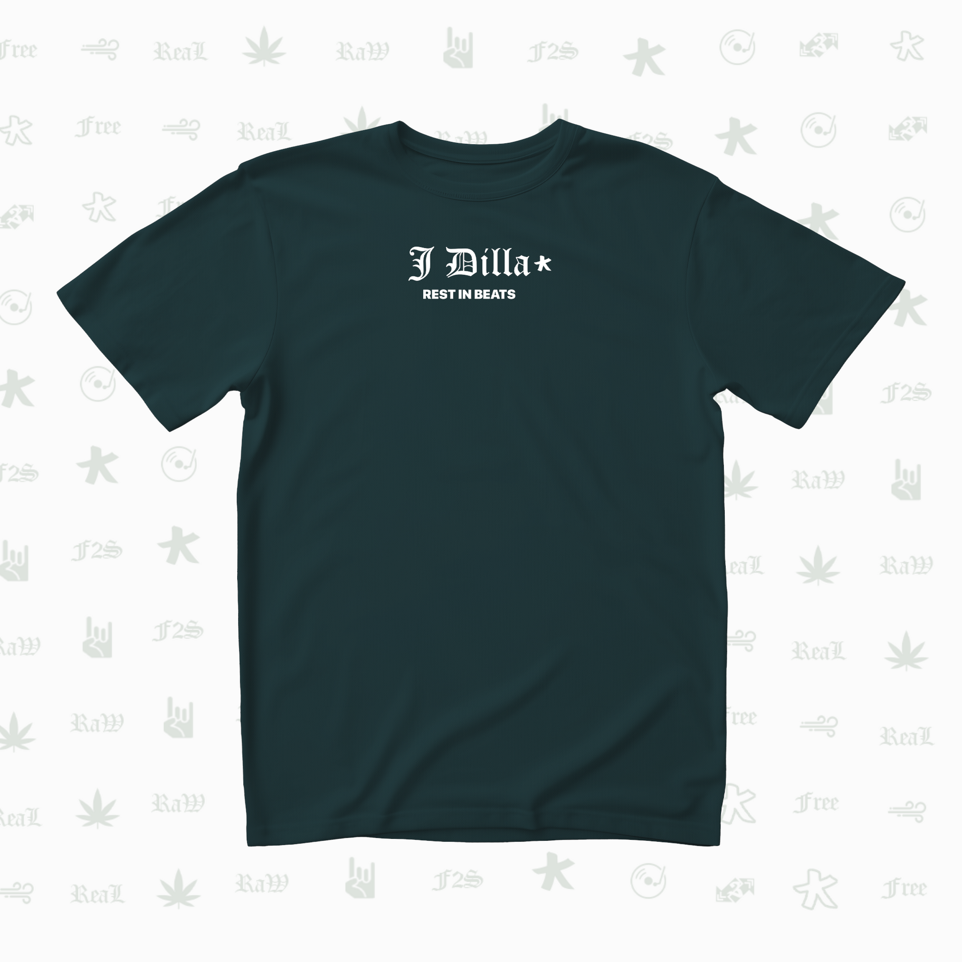 J Dilla Rest In Beats Unisex Petrol Blue Tee