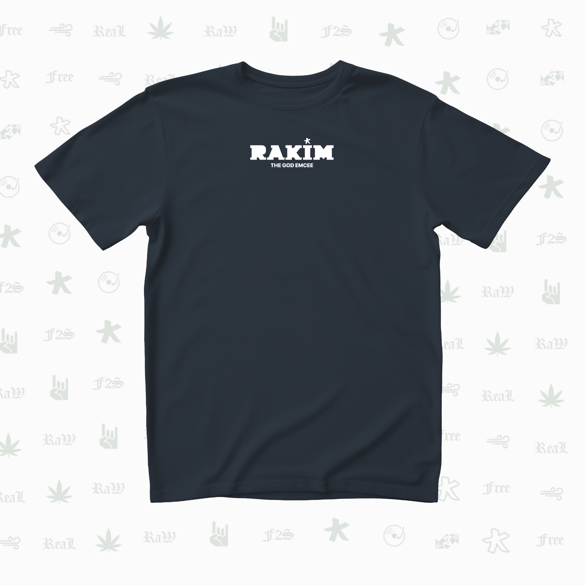 Rakim The God Emcee Unisex Navy Blue Tee