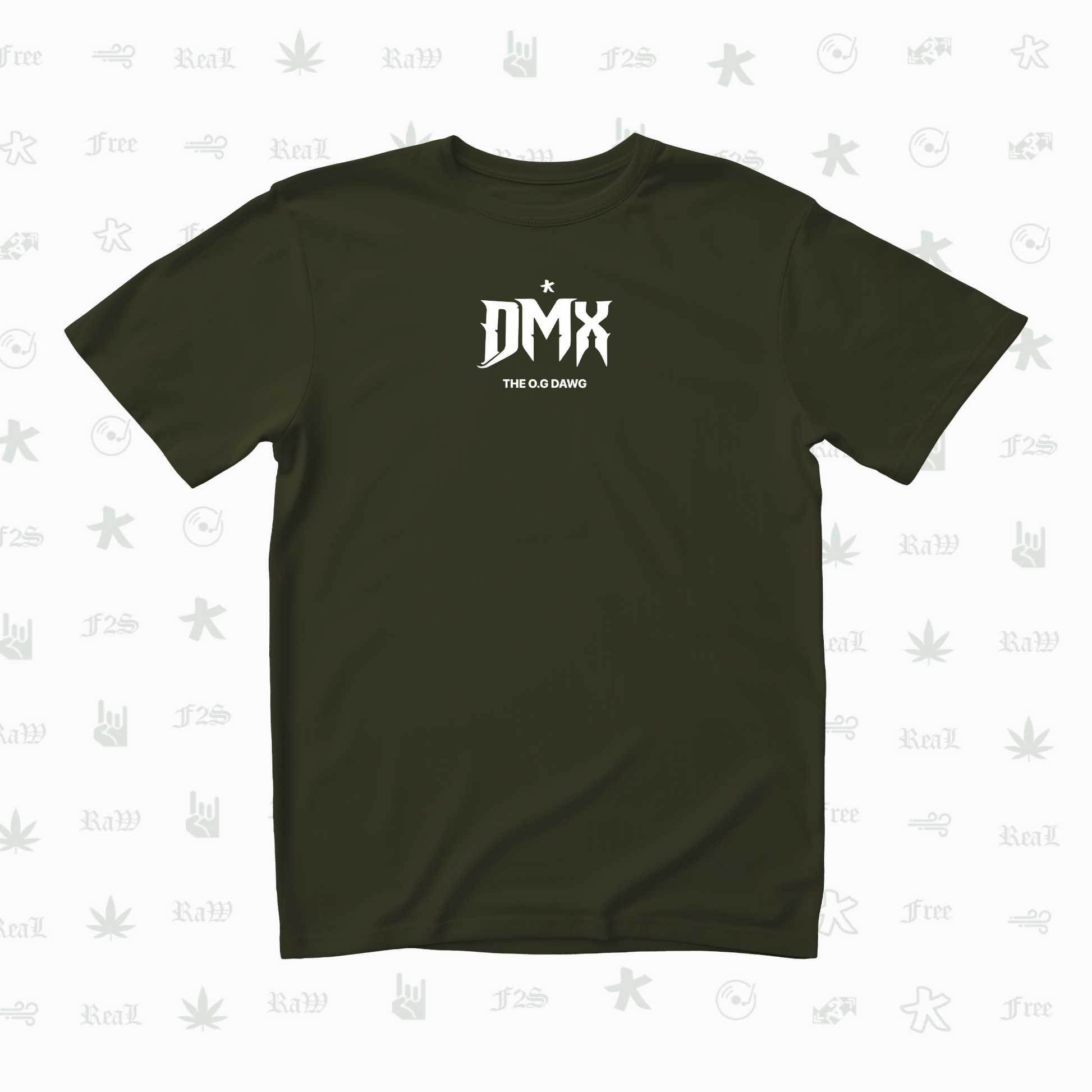 DMX The O.G. Dawg Unisex Olive Green Tee