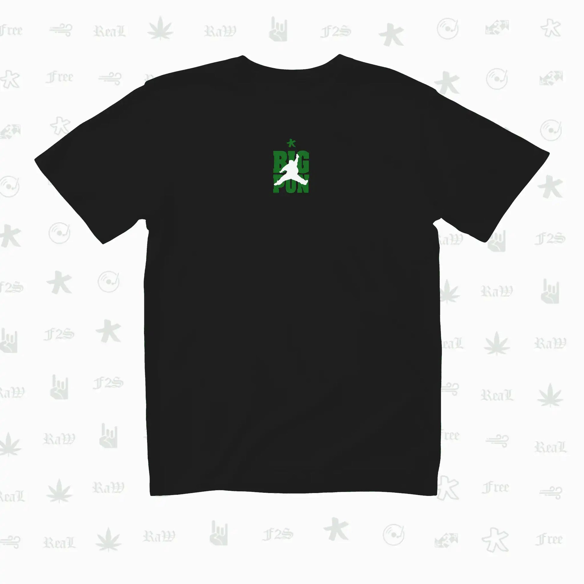 Big Pun Heavyweight Unisex Black Oversized T-Shirt.