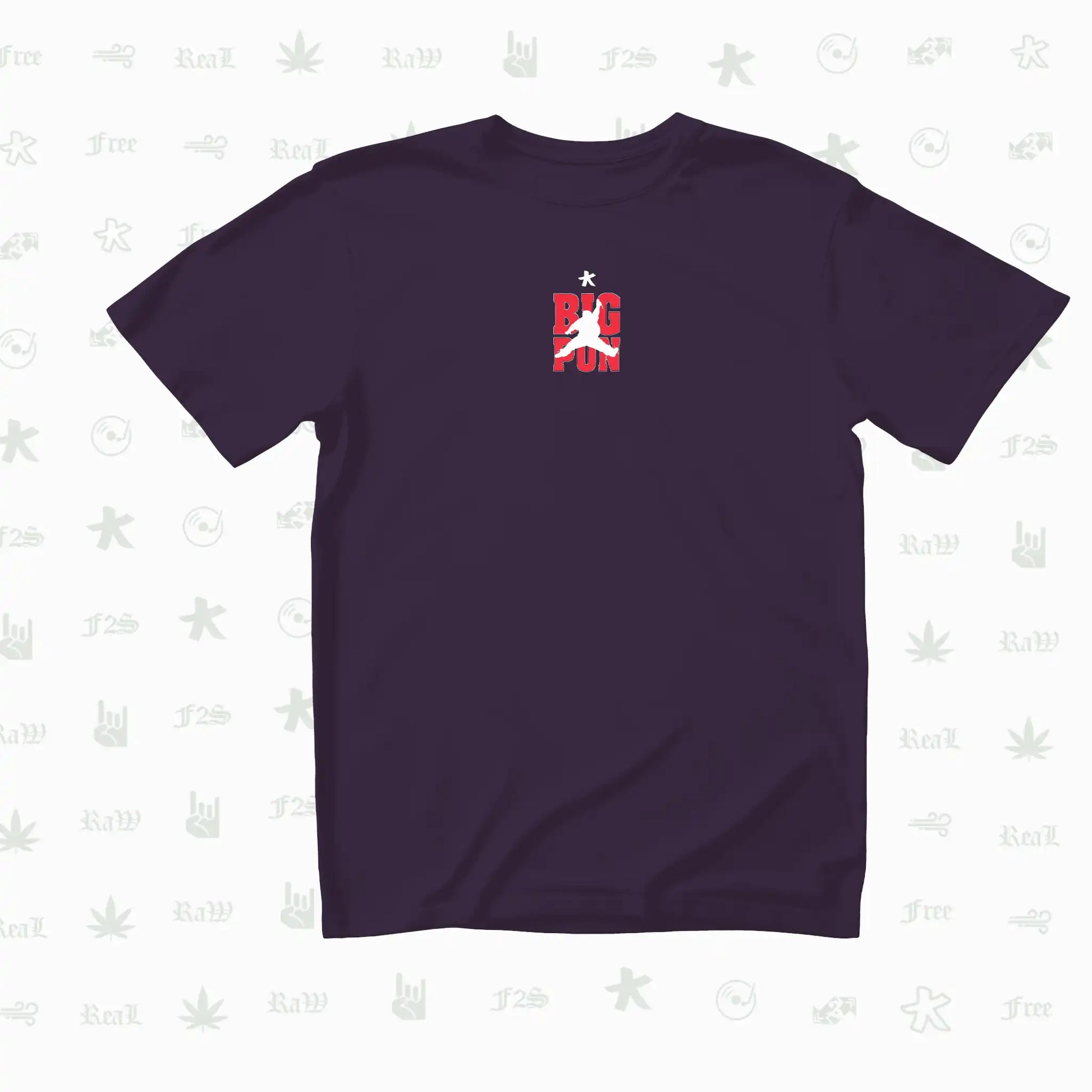 Big Pun Heavyweight Unisex Purple Oversized T-Shirt.